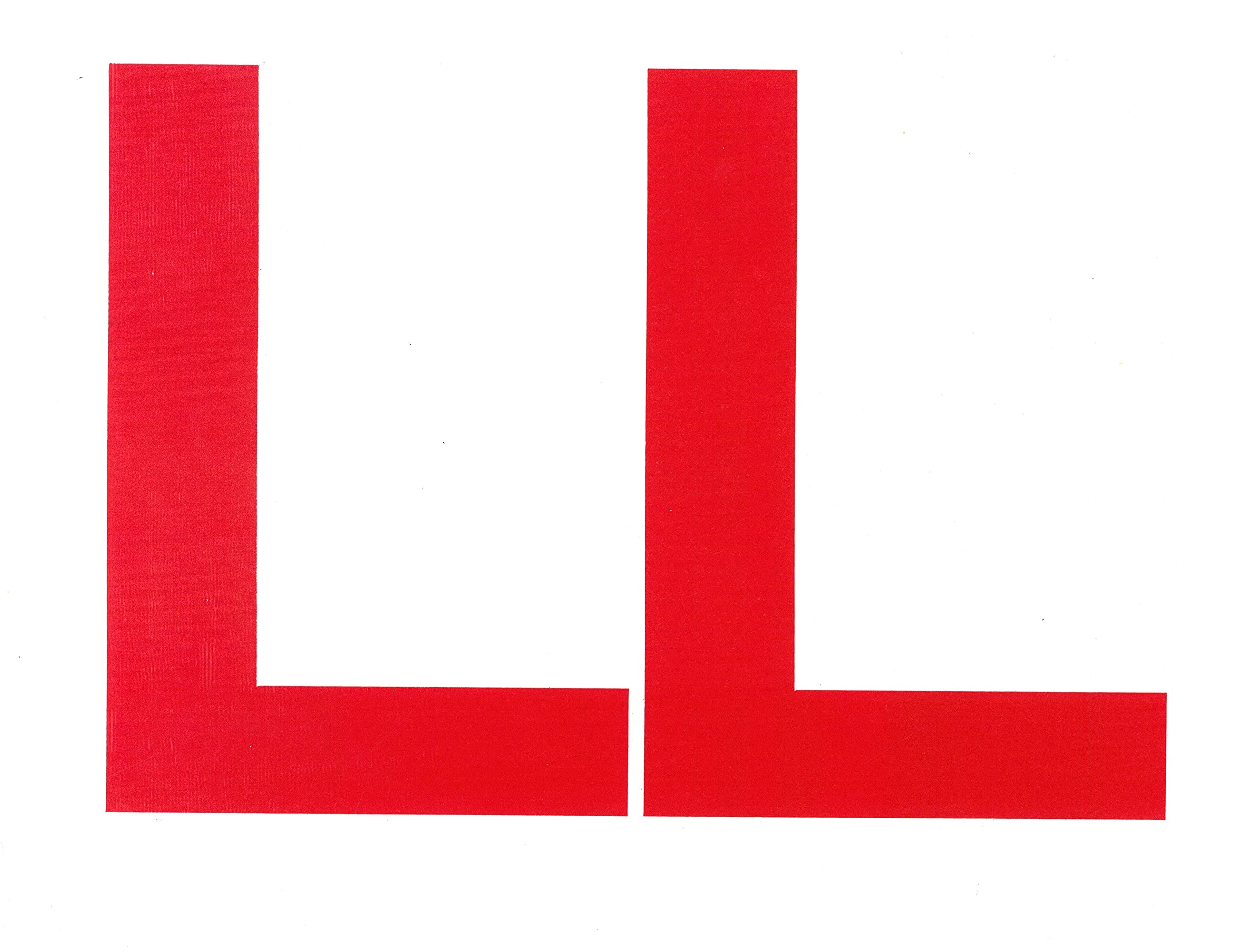 L For Bike Sticker (Pack Of 2)