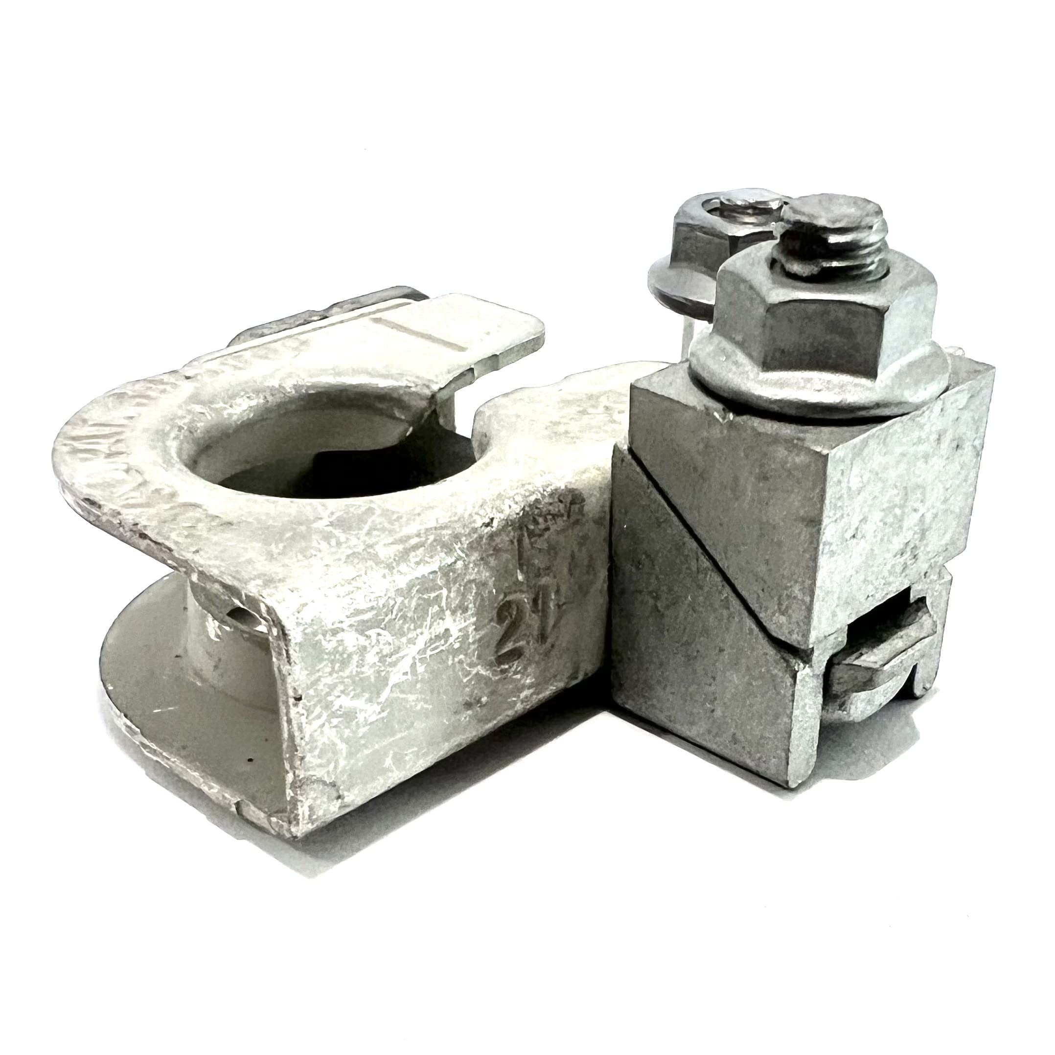 EDS 926-879 NEGATIVE Battery Terminal for Ford Vehicles - Copper Alloy, Silver, Compatible with p/n BT4Z-14450-BA