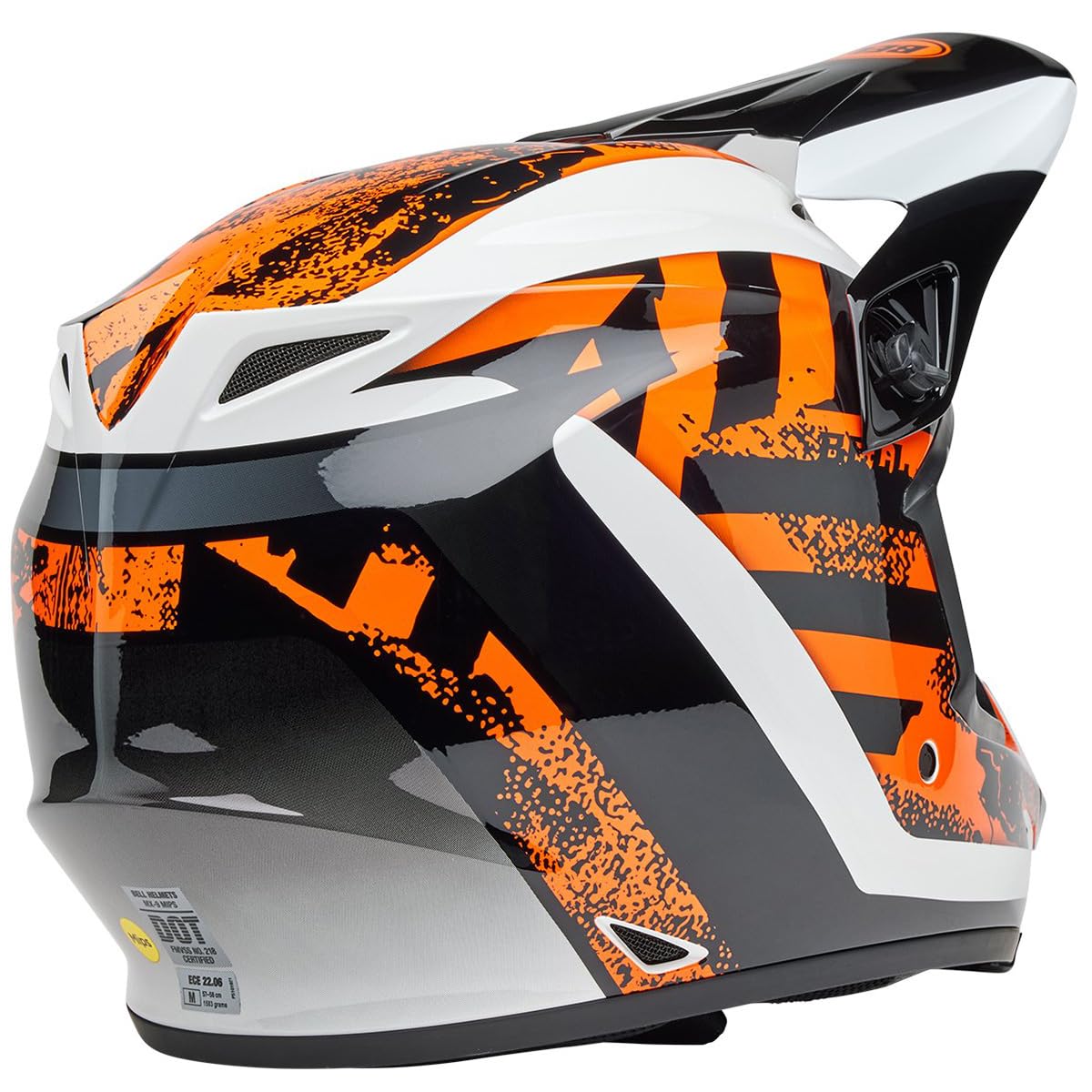 Bell Mx-9 Mips Dirt Helmet (Gloss Breakdance Black/Orange - Small)