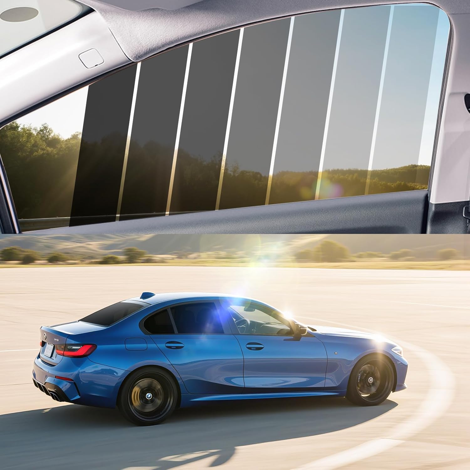 ARANA Car Window Tint Film 80% VLT - 40'' in x 10'Ft Nano Ceramic Window Tints for Front Windshield, Heat Control 99% UV/IR Rays
