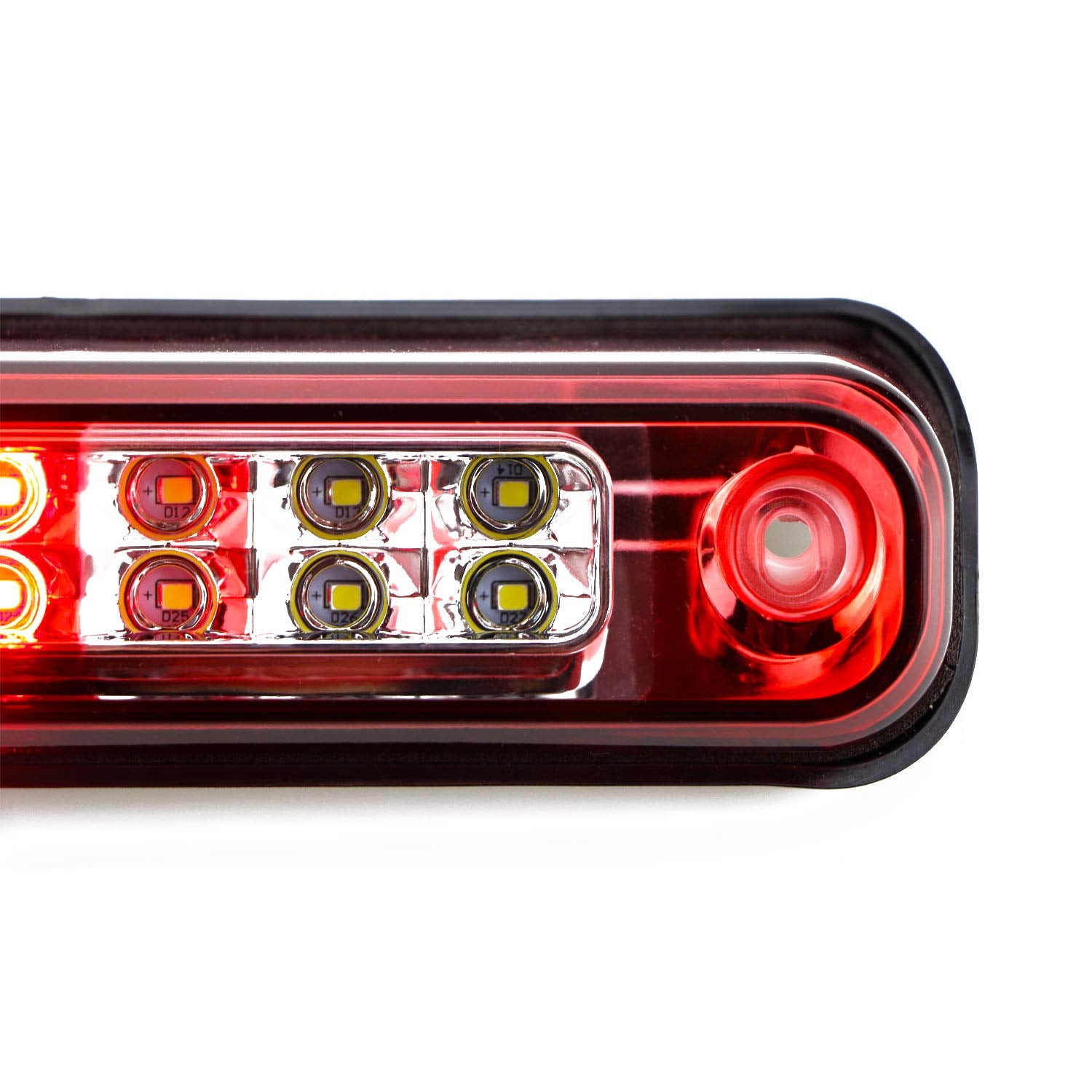Tresound Led Third 3Rd Brake Light For 1988-2000 Chevy Gmc C/K 1500 2500 3500 Rear Cargo Lamp High Mount Stop Light (Red)