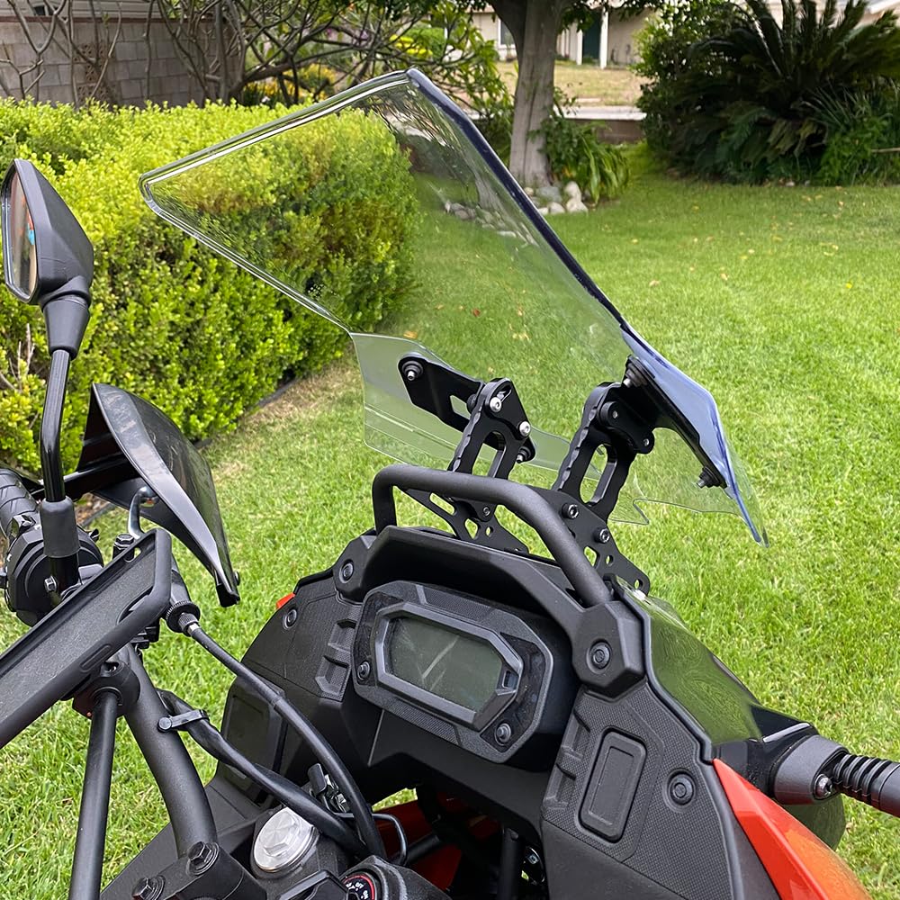 Xitomer Adjuster Windshield Risers Fit for KLR 650 KLR650 2022-2023 Motorcycle Accessories Windshield Bracket Adjuster Windscree