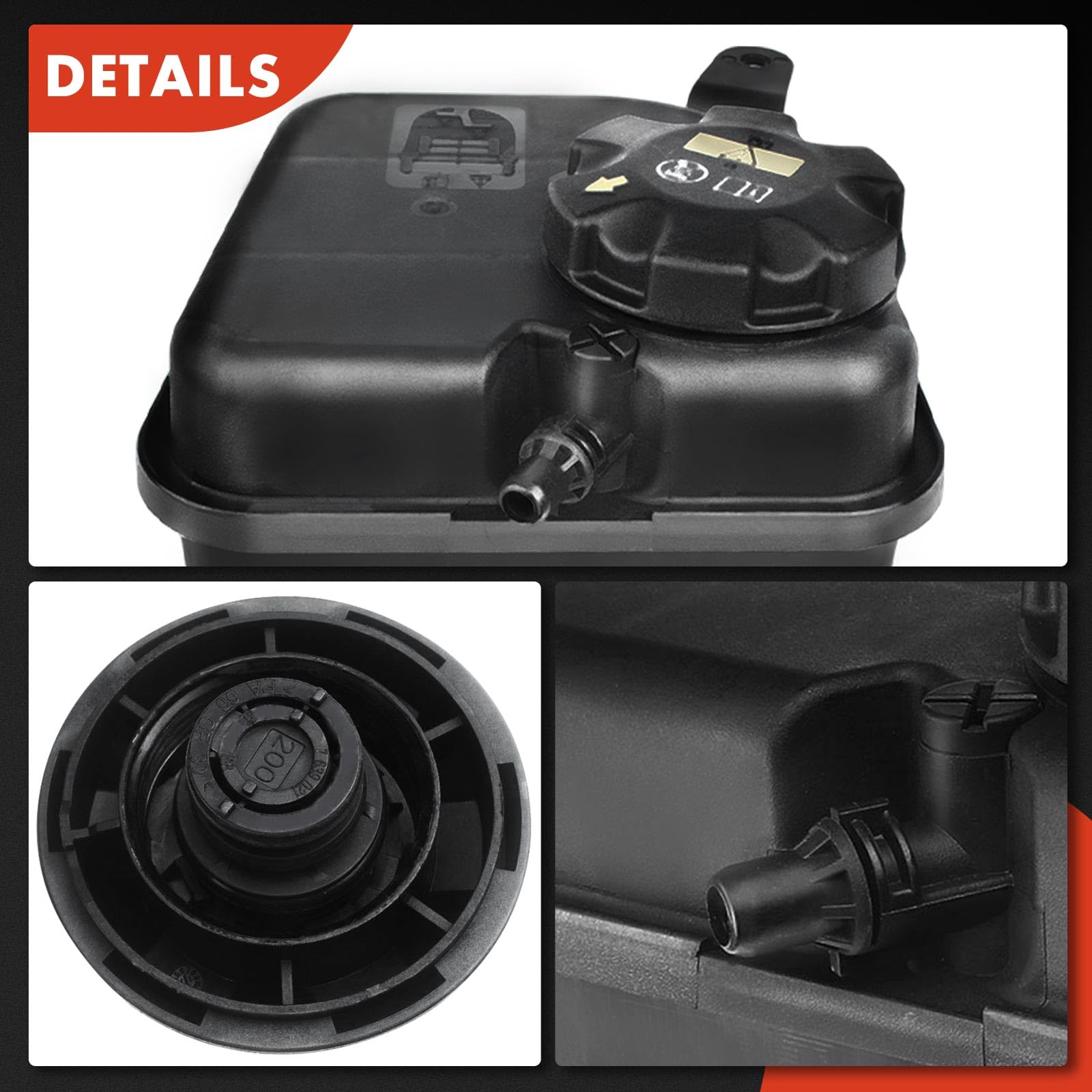 A-Premium Engine Coolant Overflow Recovery Reservoir Tank [With Sensor & Cap] Compatible With Bmw [E90 E92 E93] 335I Xdrive 2009
