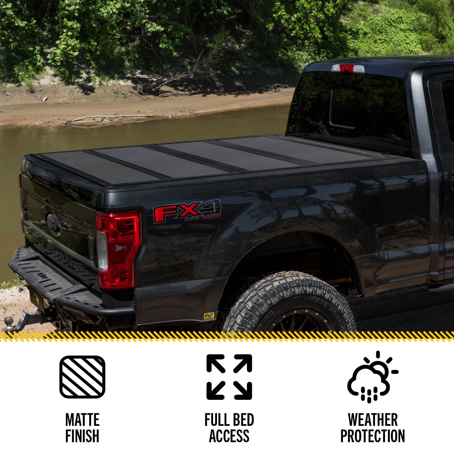 Bak Bakflip Mx4 Hard Folding Truck Bed Tonneau Cover | 448207 | Fits 2009 - 2018, 2019 - 2021 Classic Dodge Ram 5' 7 Bed (67.4)