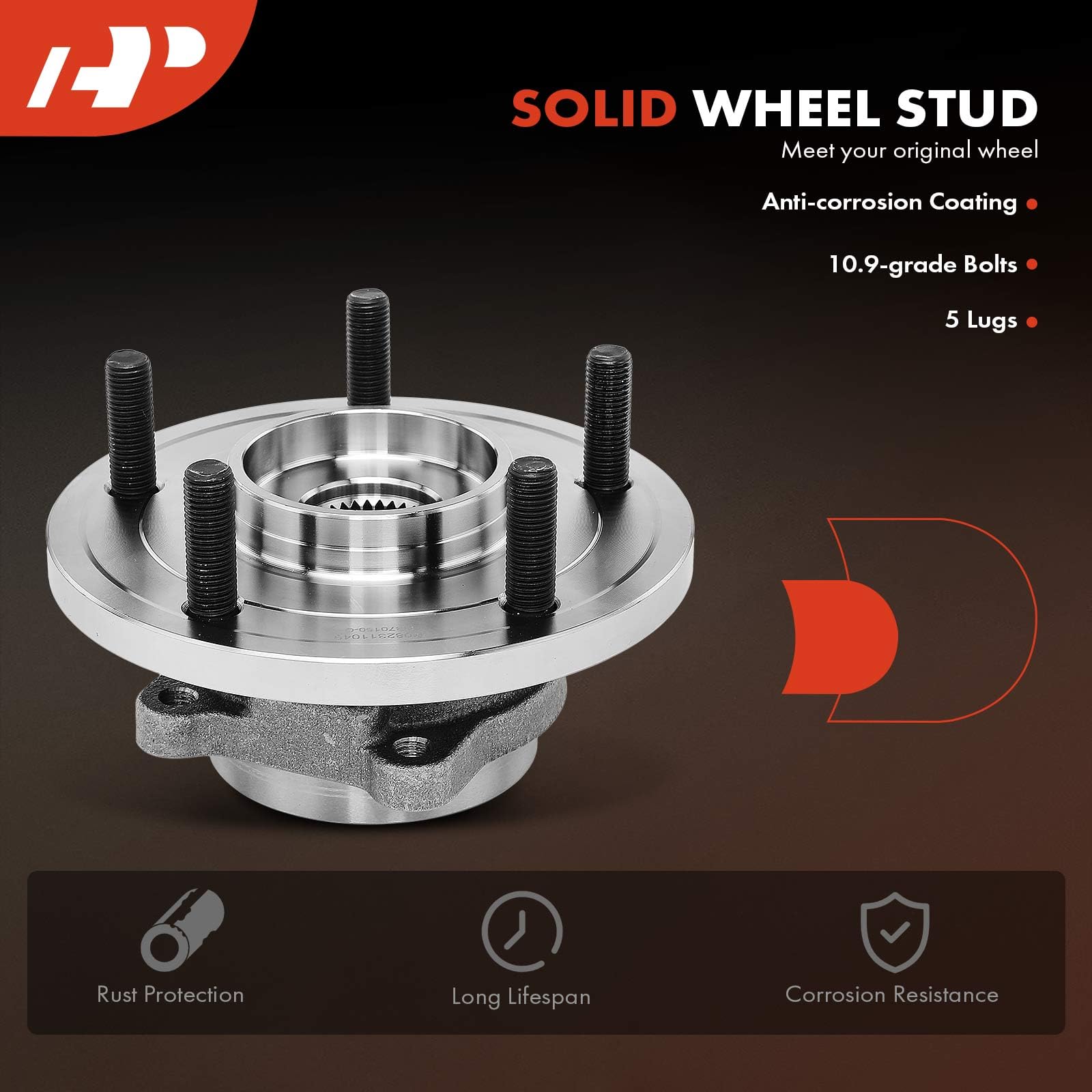 A-Premium Wheel Hub And Bearing Assembly Compatible With Dodge Journey 2009-2020 Front Left Or Right