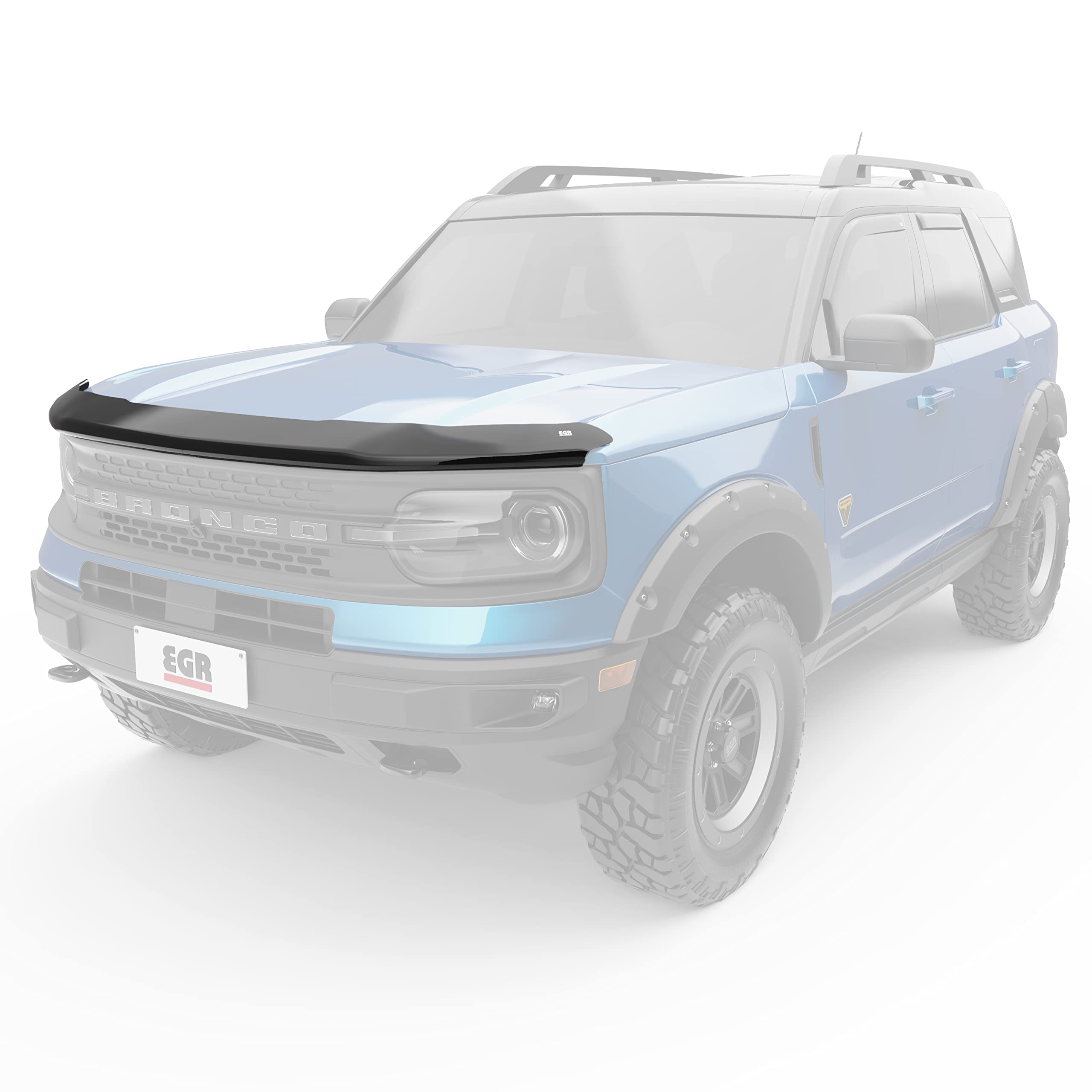 Egr 303565 Superguard Hood Guard Bug Deflector, Matte Black Finish, Compatible For Select Ford Bronco Sport Models