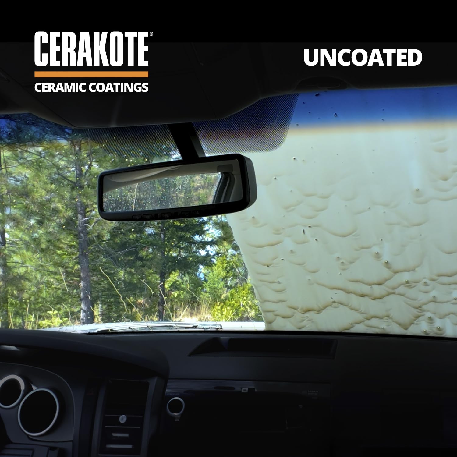 CERAKOTE® Ceramic Glass Coat Protectant - Hydrophobic Rain Repellent, 4 Wipe Kit, Durable Long-Lasting Coating, Model AH-GLASSCOAT