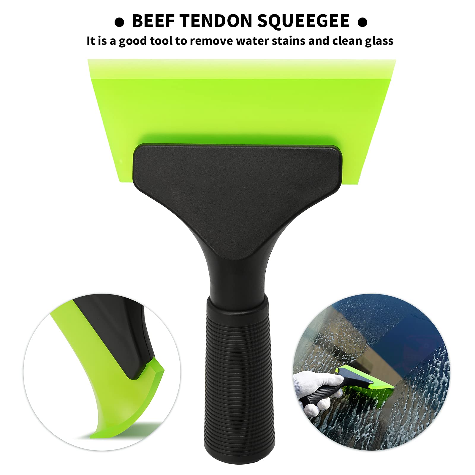 Vehicle Tint Squeegee Ppf Tools Car Wrap Kit Corner Shank Scraper Window Water Wiper Knife Blade Cutter Car Paint Protective Fil