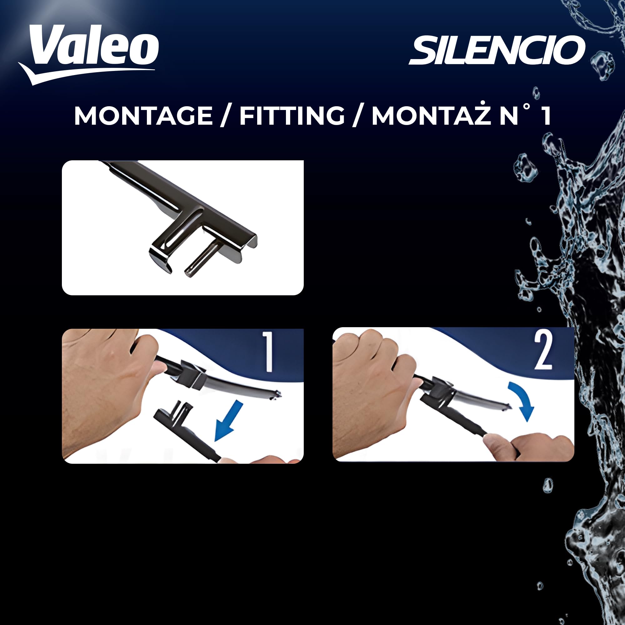 Valeo 574361 (Vm423) Silencio X-Trm Wiper Blade Set - 21''/19'' (Pack Of 2)
