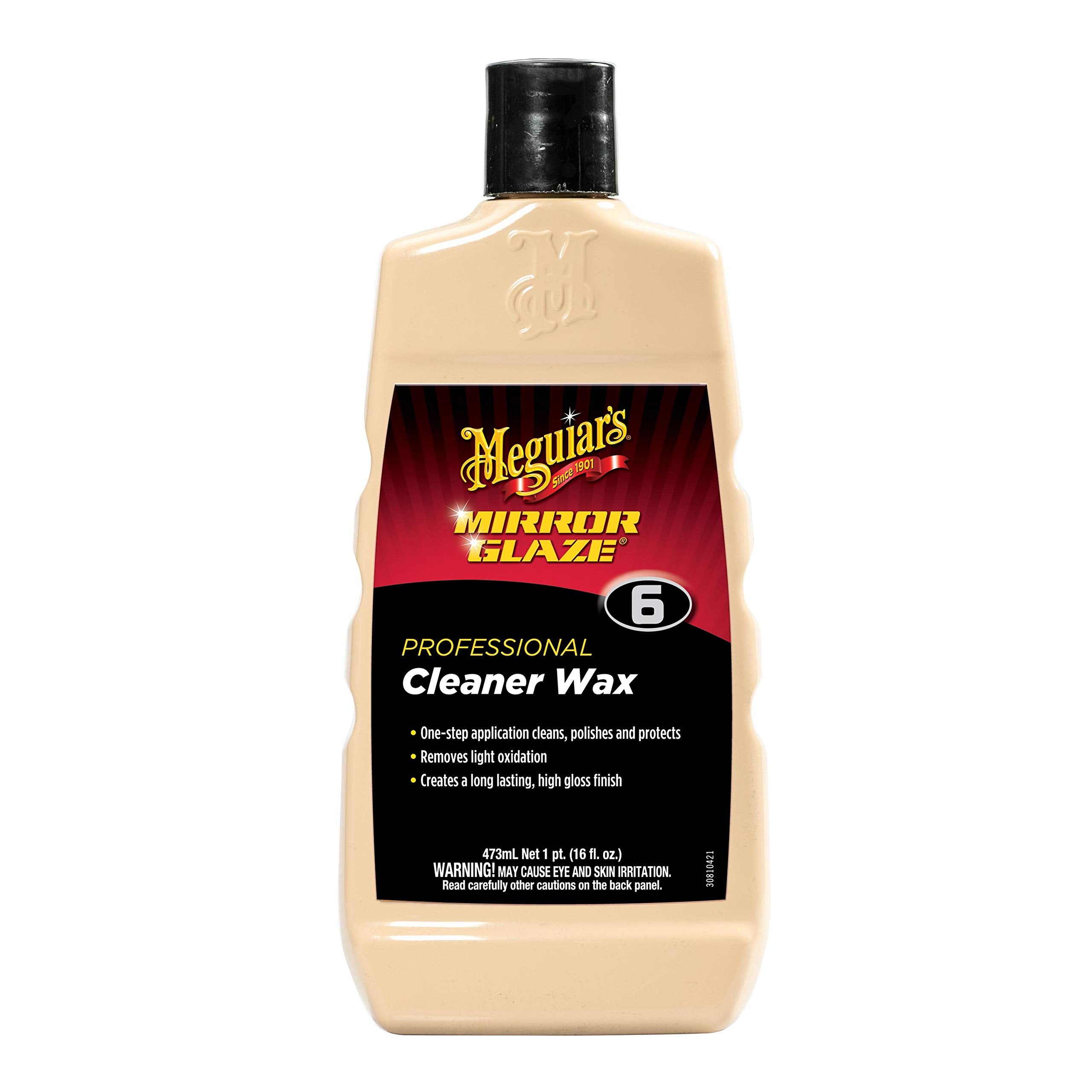 Meguiars M616 Mirror Glaze Cleaner Wax  16 Oz Bottle (Packaging May Vary)