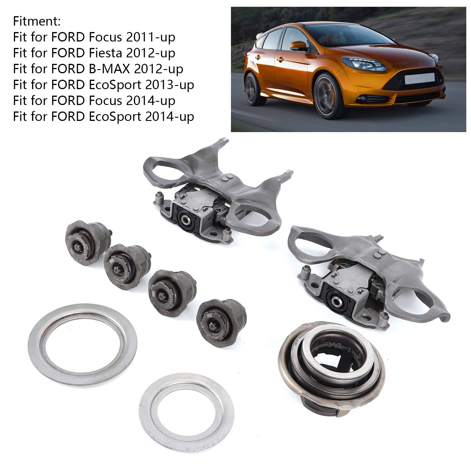 Dual Clutch Shift Fork Kit, Yctze Vehicle Checking Tool Aluminium Alloy Dual-Clutch Fork Replacement For Focus/Fiesta/Ecosport