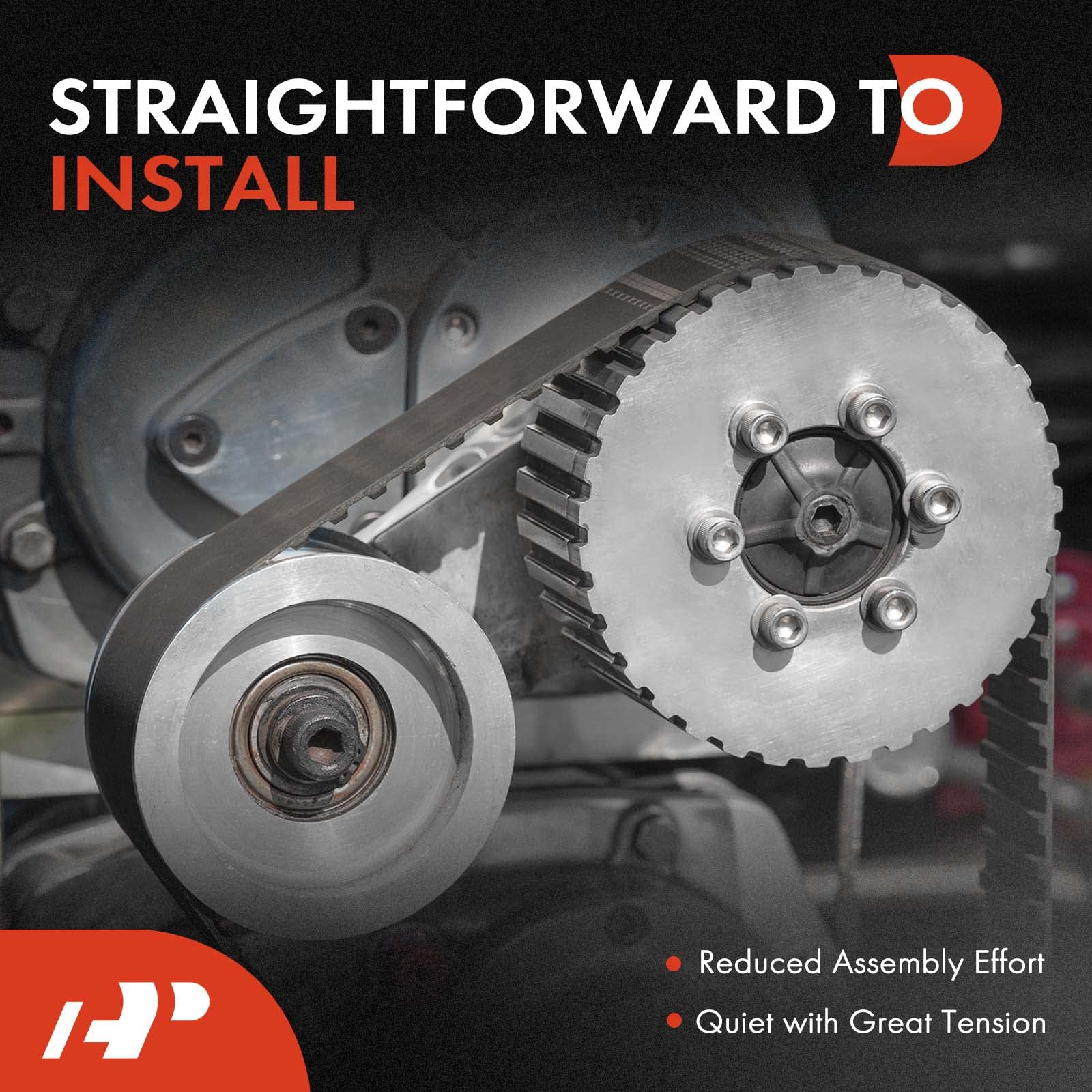 A-Premium Belt Tensioner Assembly with Pulley Compatible with Jeep JK Wrangler 2012 2013 2014 2015 2016 2017 2018 V6 3.6L, Repla