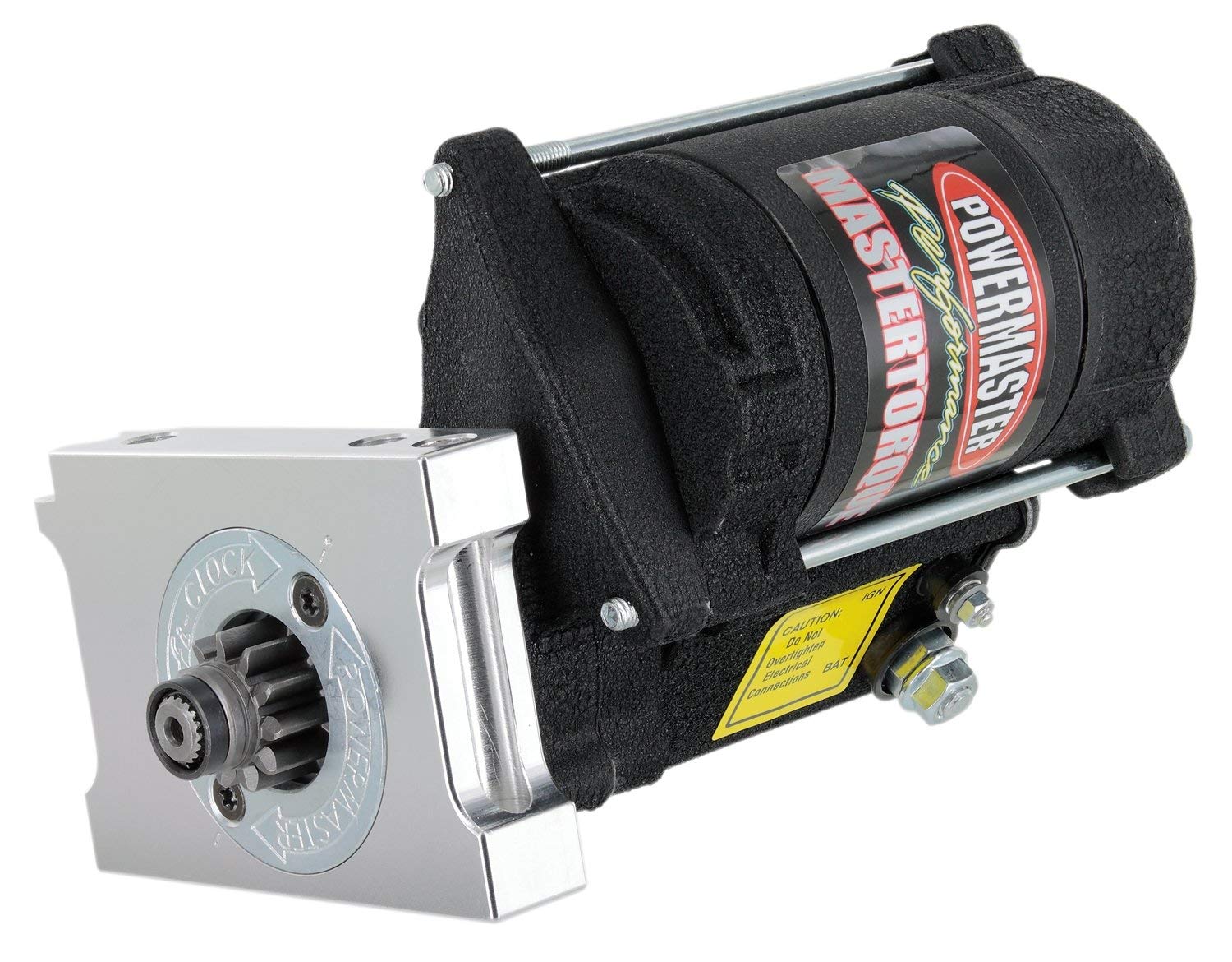 Powermaster 9600 Str Master Infi-Clock Chevy Universal Straight Mtg 153/168T Flyw 14:1 Black Wrinkle