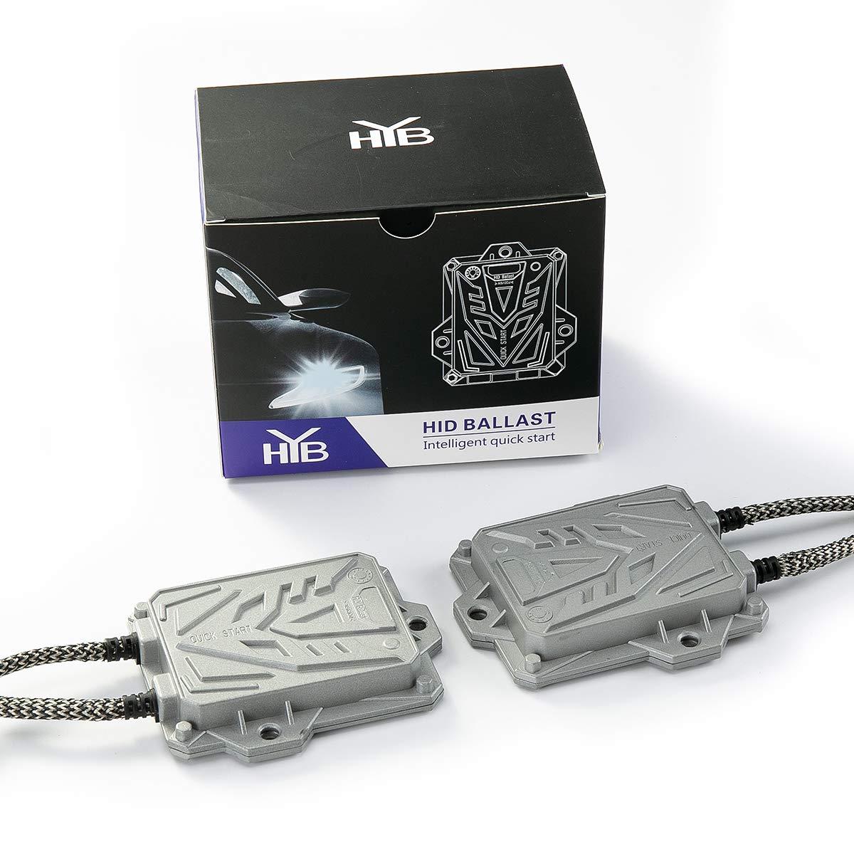 Hyb Canbus Slim Digital Hid Ballast 55W Error Free Warning Cancel For Hid Bulb H11 H7 H8 H9 H4 H1 9005 9006 Universal Fit 12V(Pa
