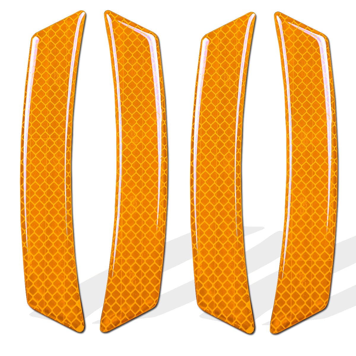 4PCS Car Reflective Trim Side Marker Stickers,Automotive Exterior Accessories Reflector Guard for Car SUV Pickup Truck Wheel Wel