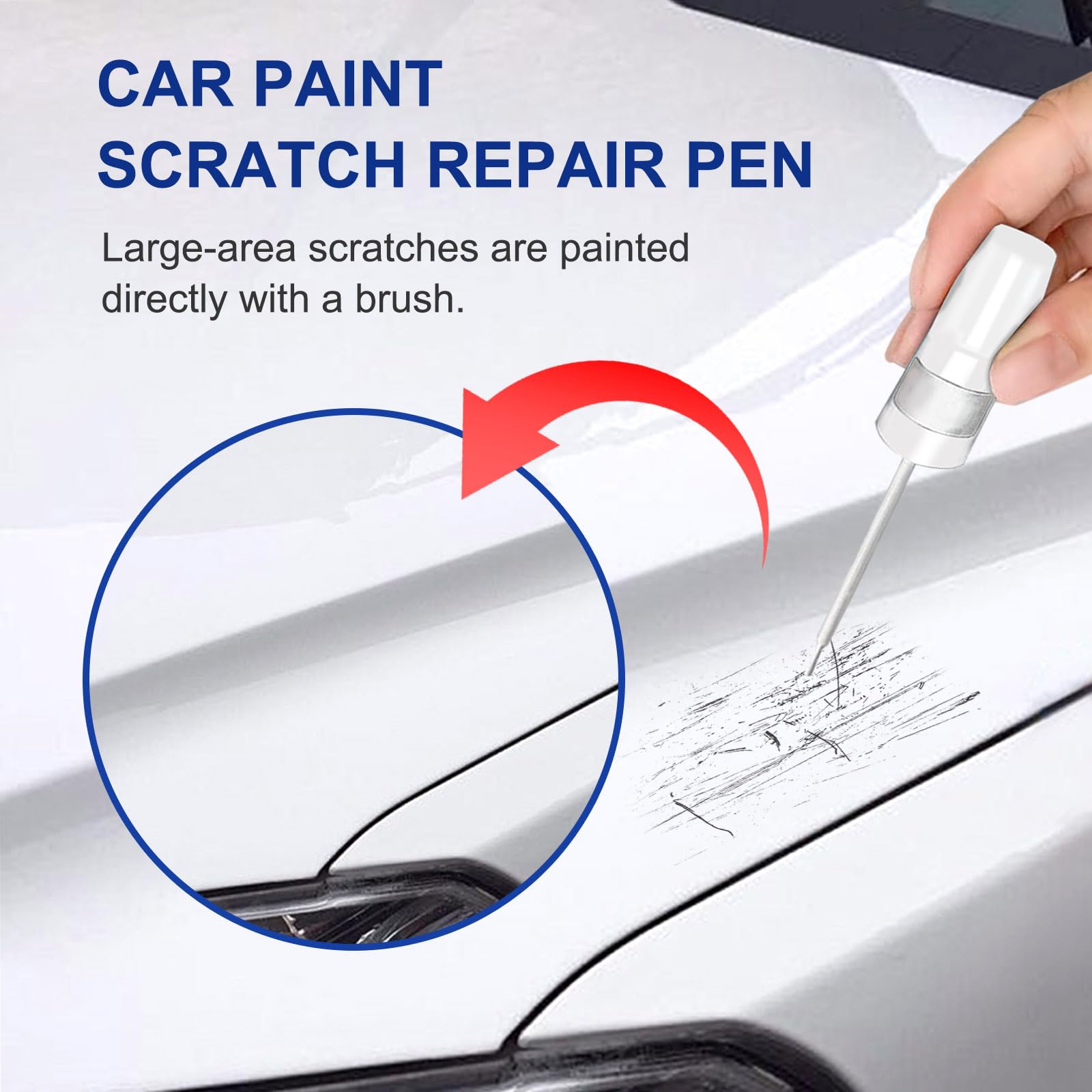 Soul Red Crystal Metallic(46V) Touch Up Paint for Mazda-Exact Match-Chips and Nicks Car Paint Scratch Repair Kit Automotive Pain