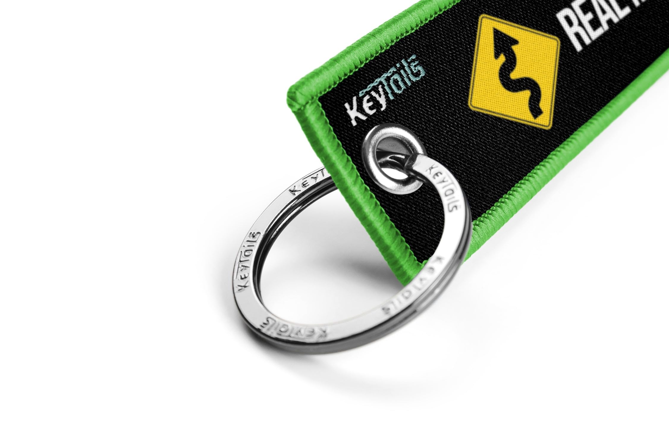 Keytails Keychains, Premium Quality Key Tag For Motorcycle, Car, Scooter, Atv, Utv [Real Men Like Curves]