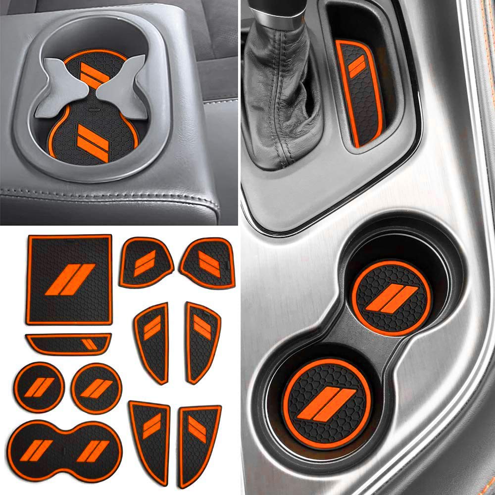 Auovo 11Pcs Decor Liner For Challenger Accessories 2015 2016 2017 2018 2019 2020 2021 2022 2023 Interior Anti Dust Mats Center C
