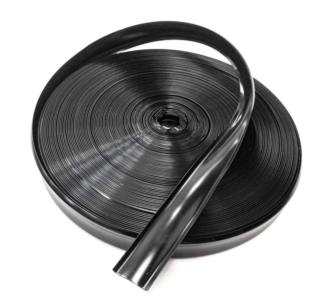 Qpn Black Vinyl 7/8" Insert Molding Trim Screw Cover Rv Camper Travel Trailer (50 Ft, Black)