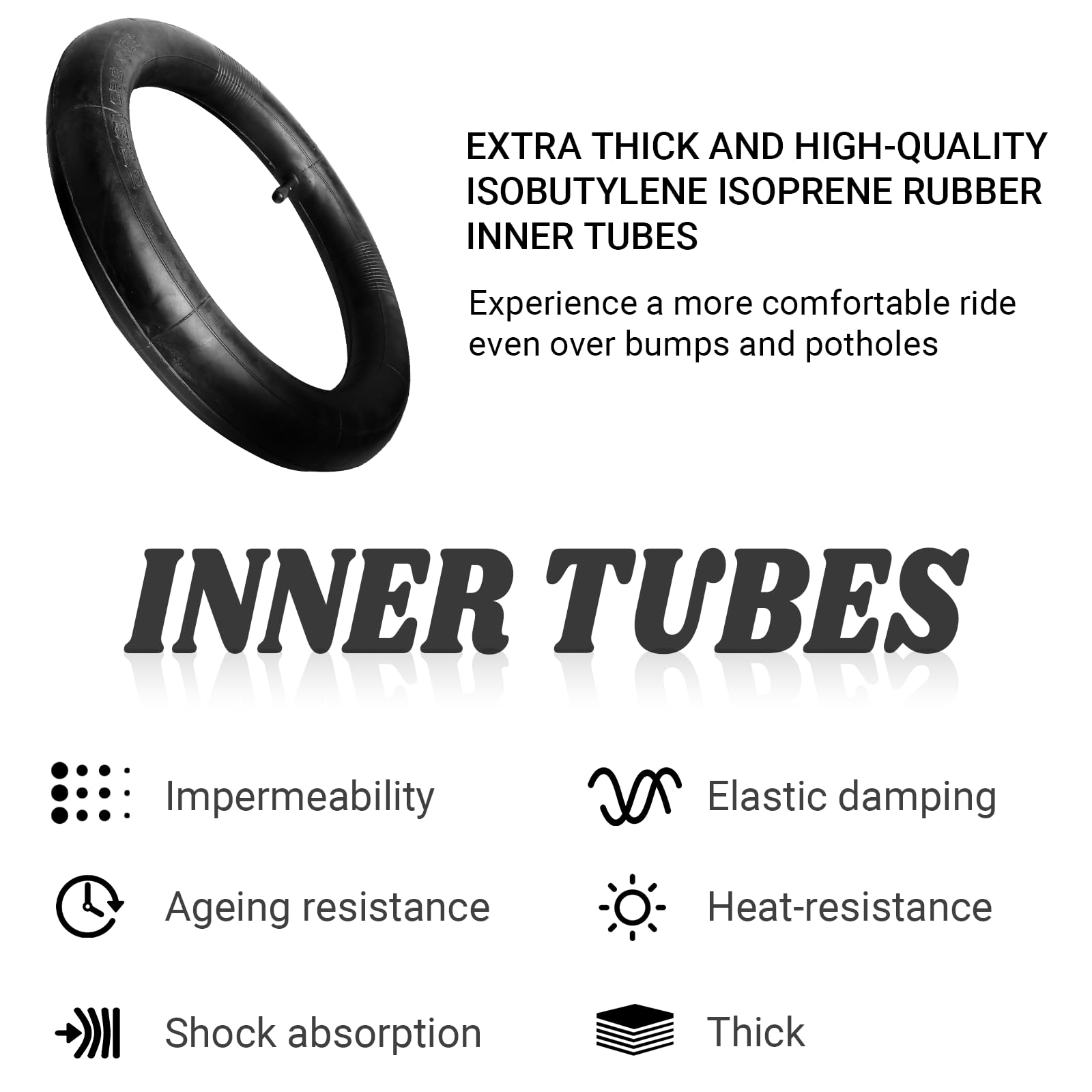 (2 Set) Ar-Pro 12.5'' X 2.75'' Scooter Replacement Tires And Inner Tubes - Tires And Inner Tubes For Schwinn And Dynacraft Elect