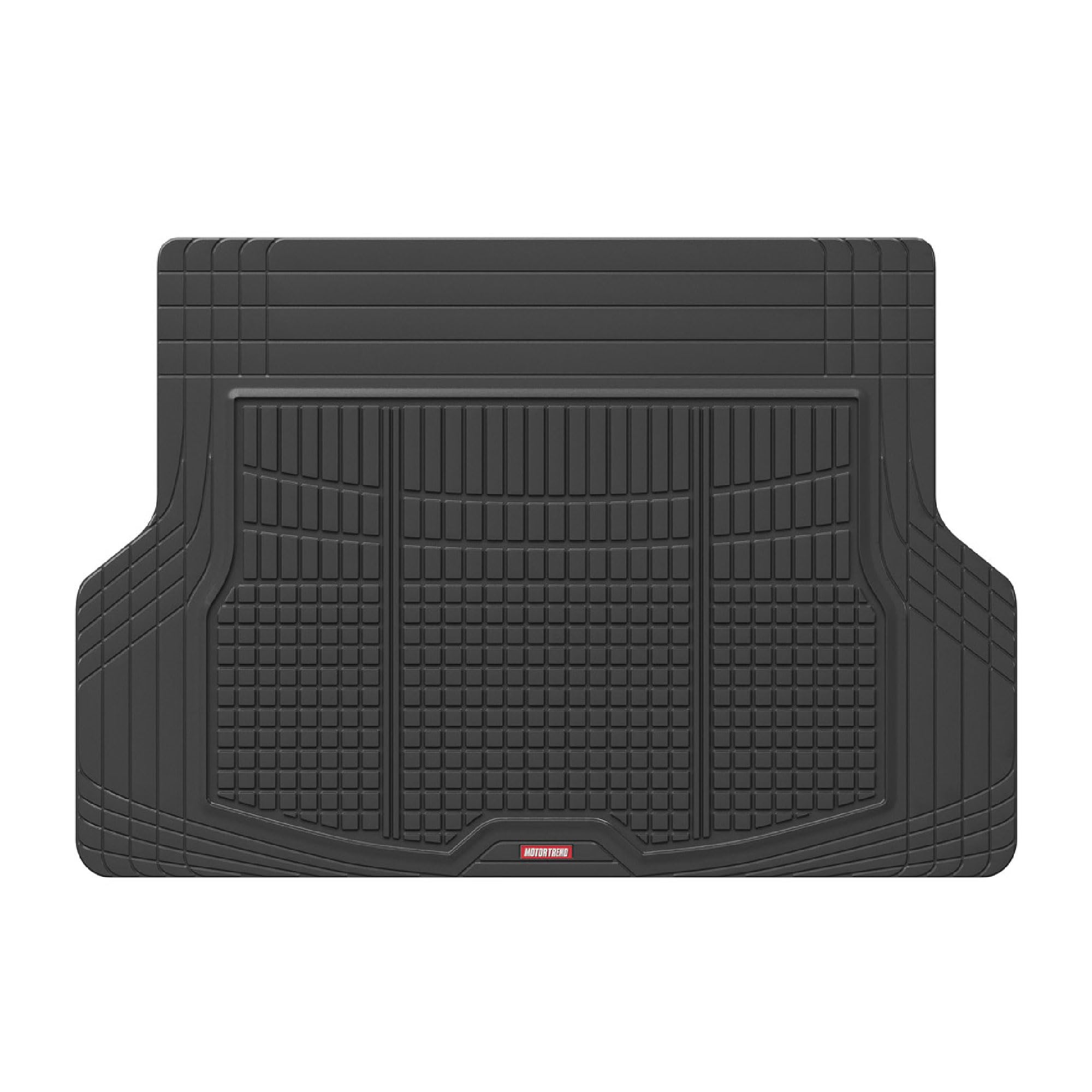 Motor Trend Premium Flextough All-Protection Cargo Mat Liner - W/Traction Grips & Fresh Design, Heavy Duty Trimmable Trunk Liner