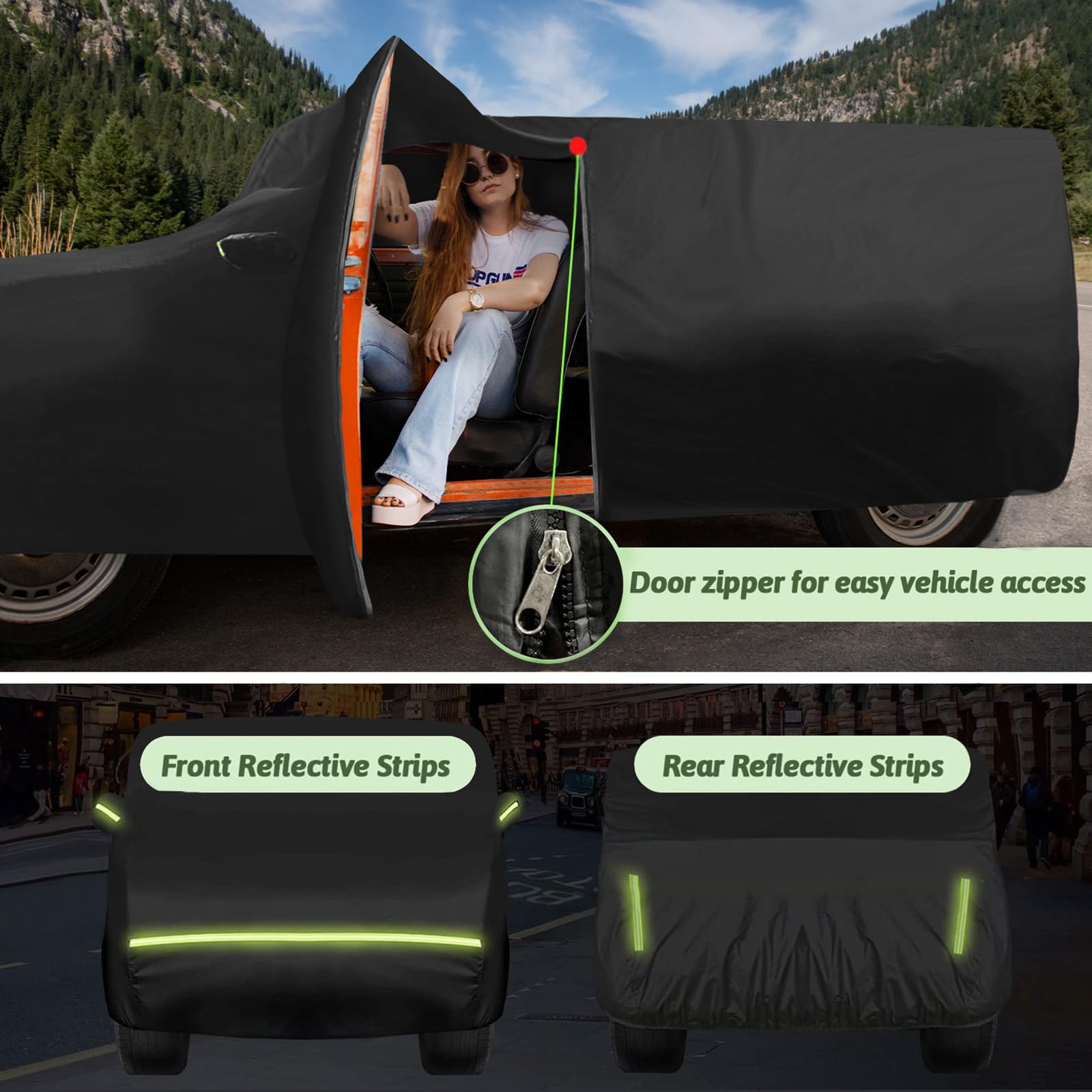 Car Cover For 2003-2025 Chevrolet Express Van/Gmc Savana Cargo Van 1500/2500/3500 Regular Swb, Waterproof 210T Sun Rain Uv Dust