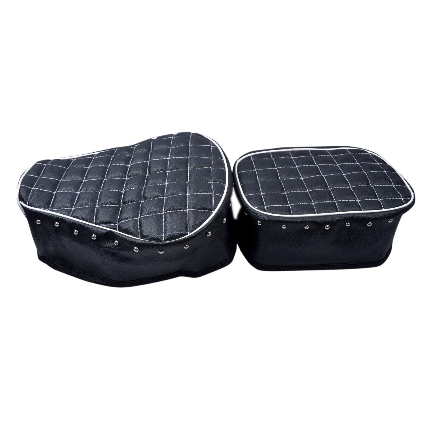 Spedy Black Designer Seat Cover (Pack of 2) for Thunderbird 350