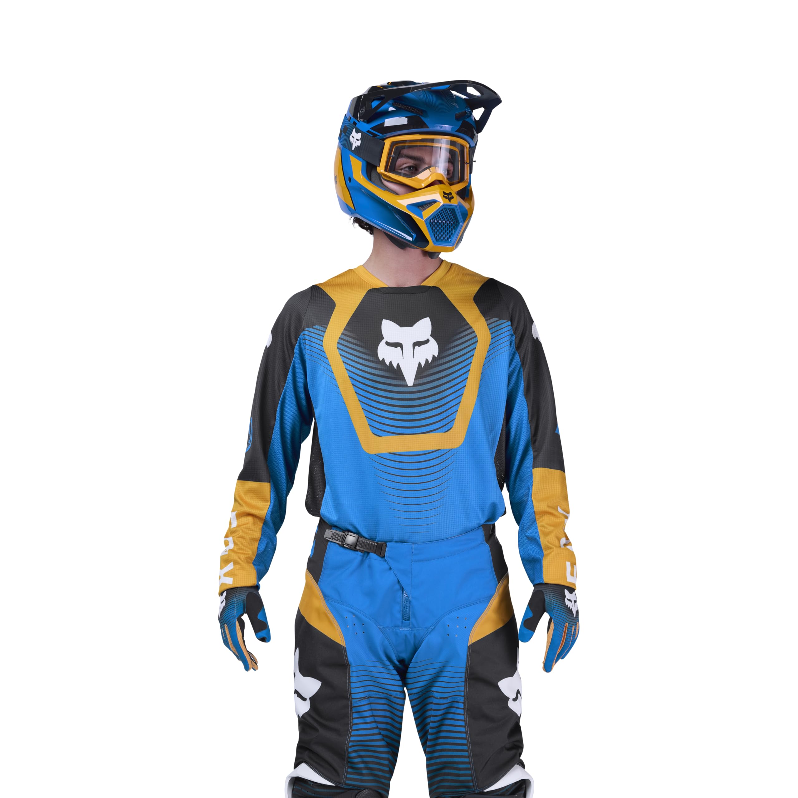 Fox Racing Mens 180 Collect Motocross Dirt Bike Jersey, Blue, Medium
