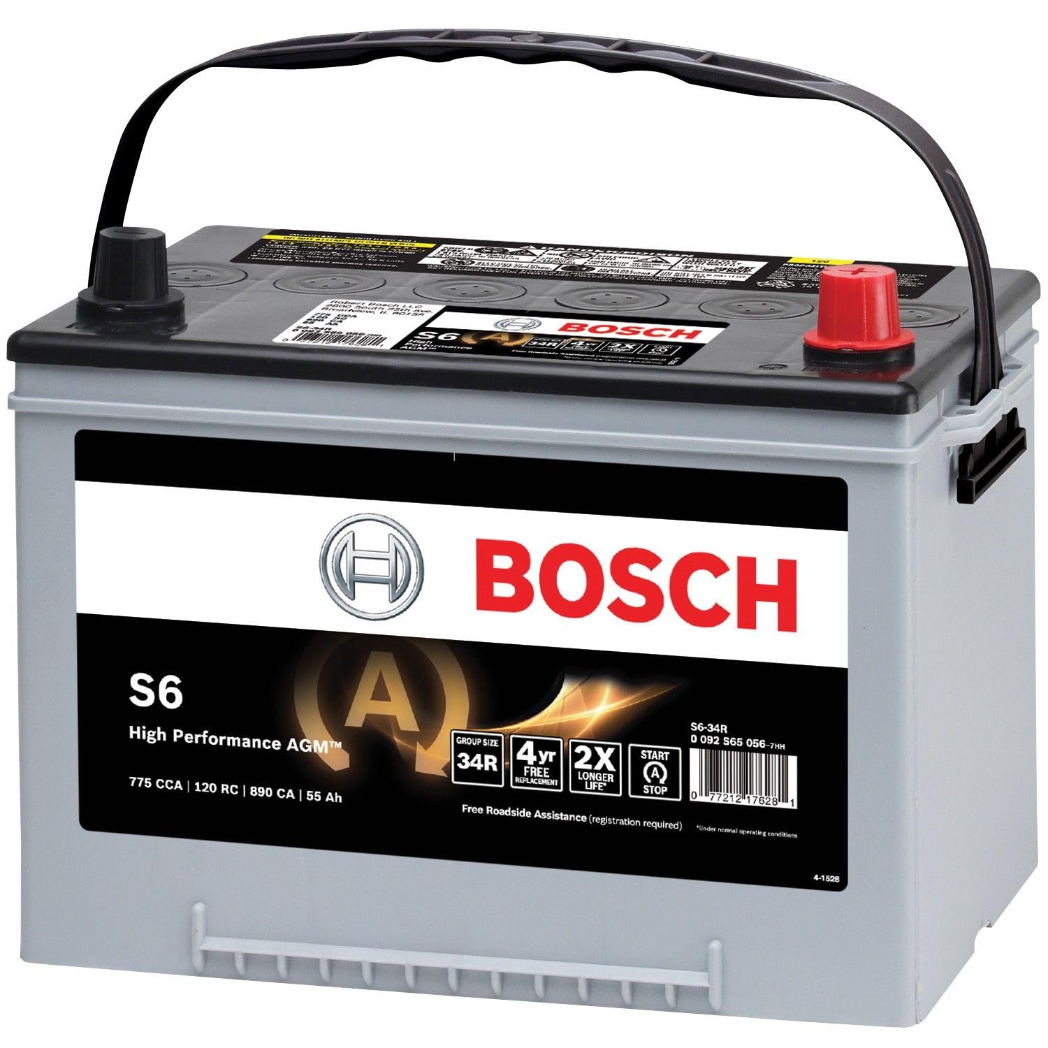 Bosch S6-34R Vehicle Battery Bosch High Performance Starter Battery