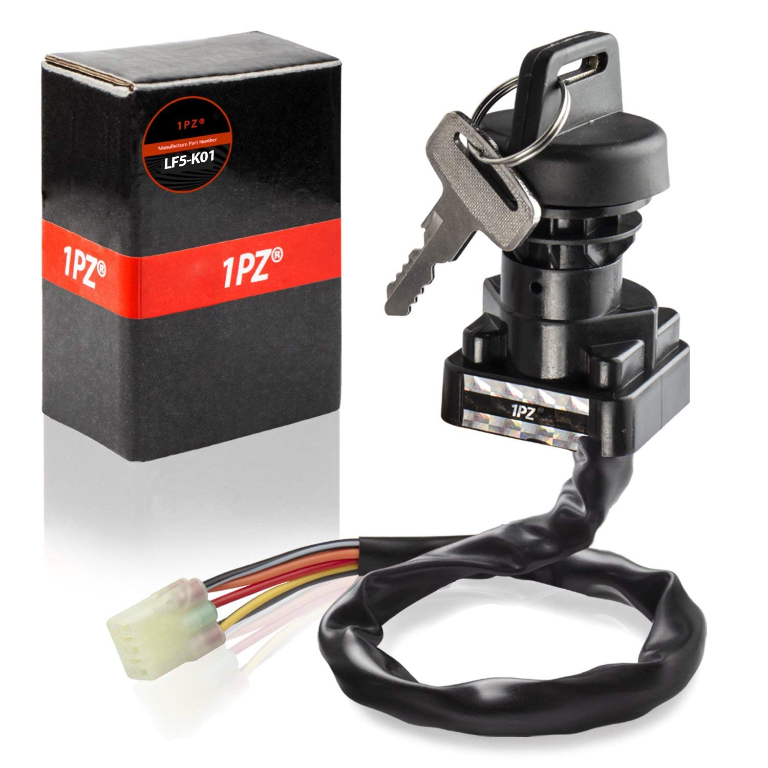 1PZ LF4-K01 Ignition Key Switch for Suzuki King Quad 400 450 500 550 750 LTA400 LTA400F LTF400 LTF400F LTA450X LTA500 LTA550 LTA