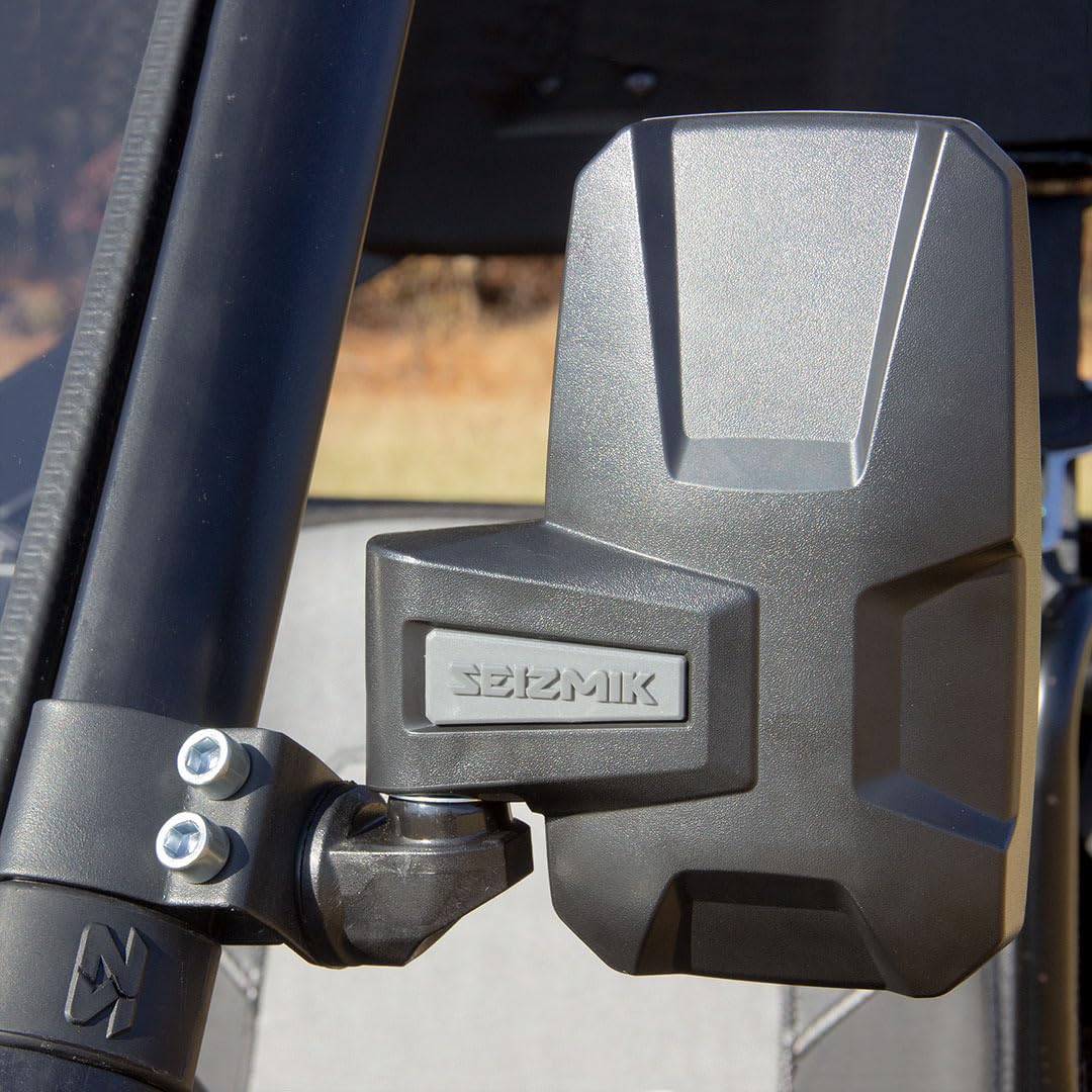 Seizmik Embark Utv Side View Mirror Set For Models With Polaris Pro-Fit And Can-Am Profiled Rops  Abs  Compatible With Select Po