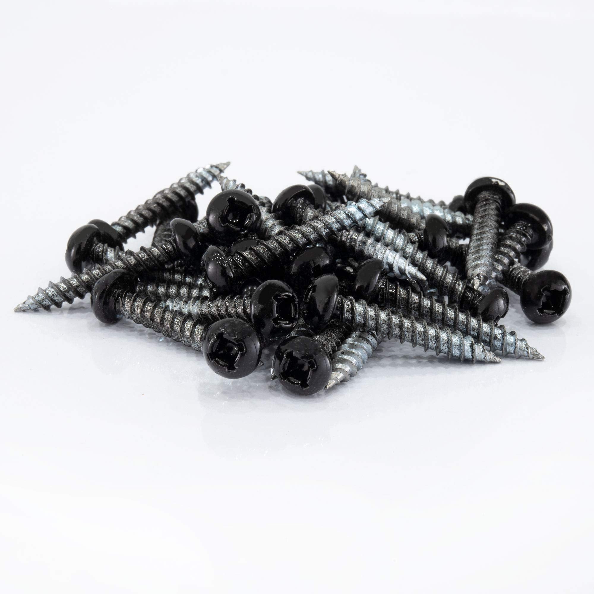 Recpro 8X1 Pan Head Metal Rv Screws | Polar Black | Multi-Pack | Rv Interior Screws | Factory Finished Look | (100)