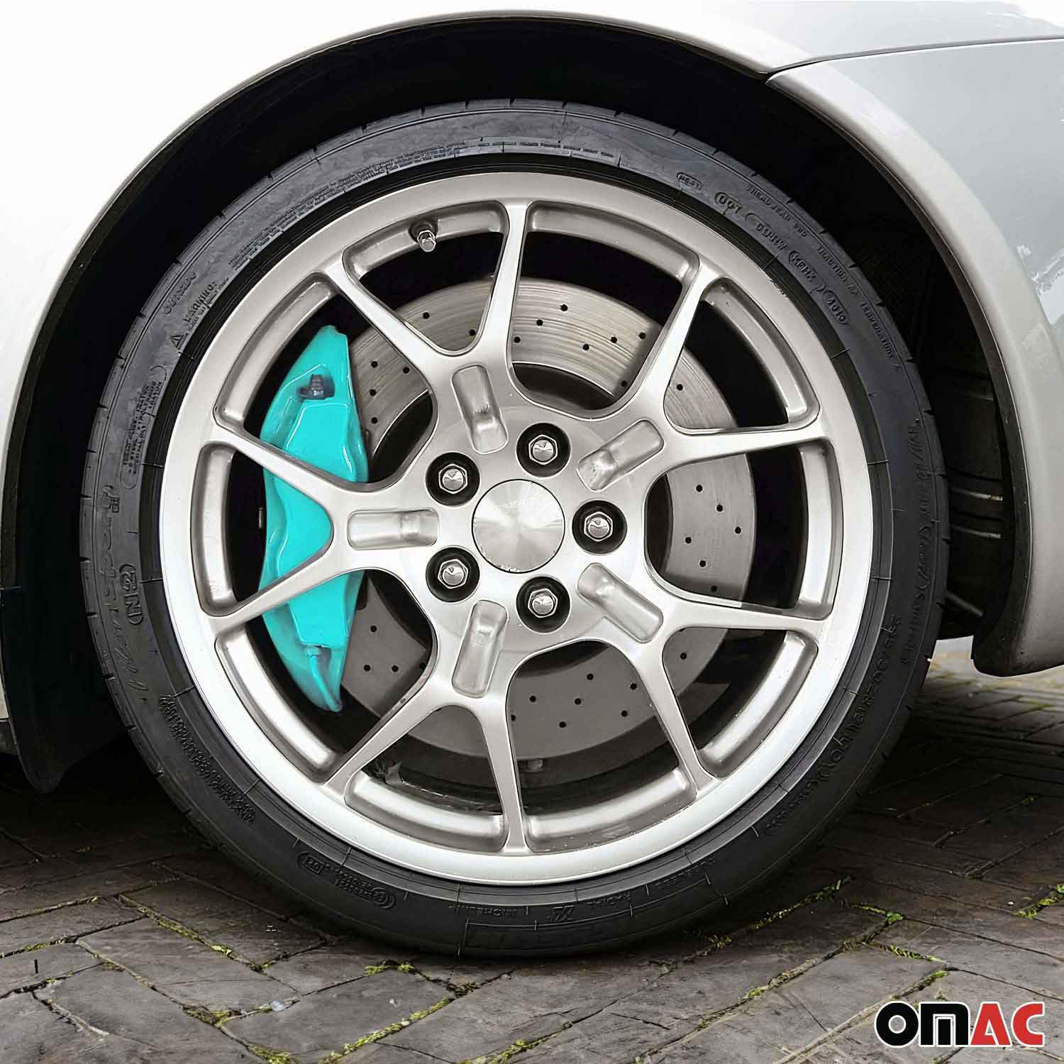 OMAC Brake Caliper Paint Kit - Epoxy Based, High-Temp, Nevada Blue, Model 96AA1017