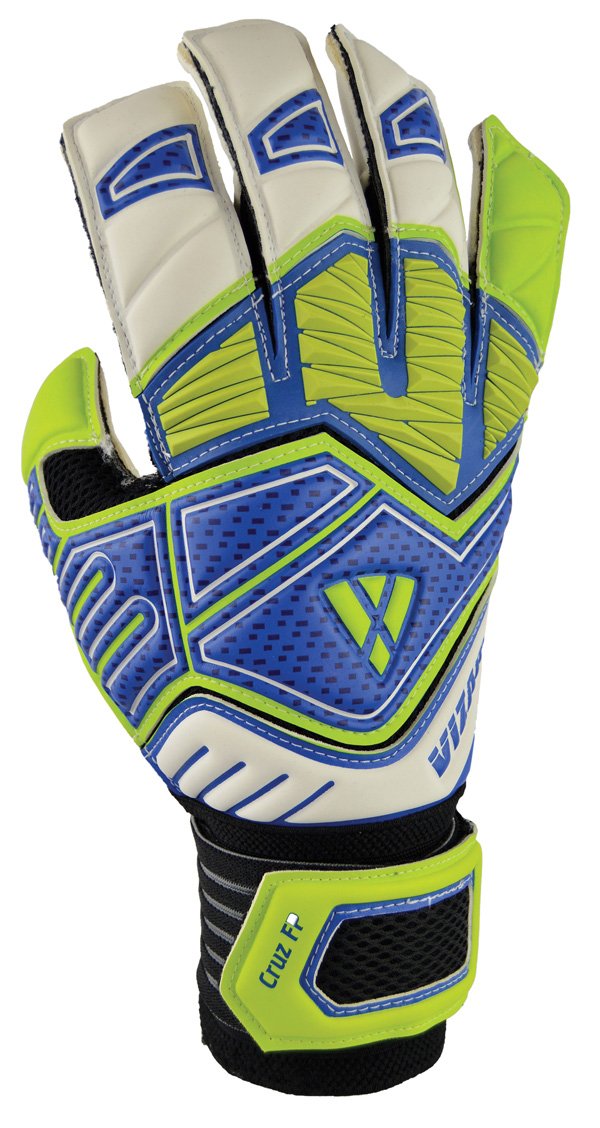 Vizari 80085 Cruz F.P. Gk Gloves, Blue/Green/White, Size 5