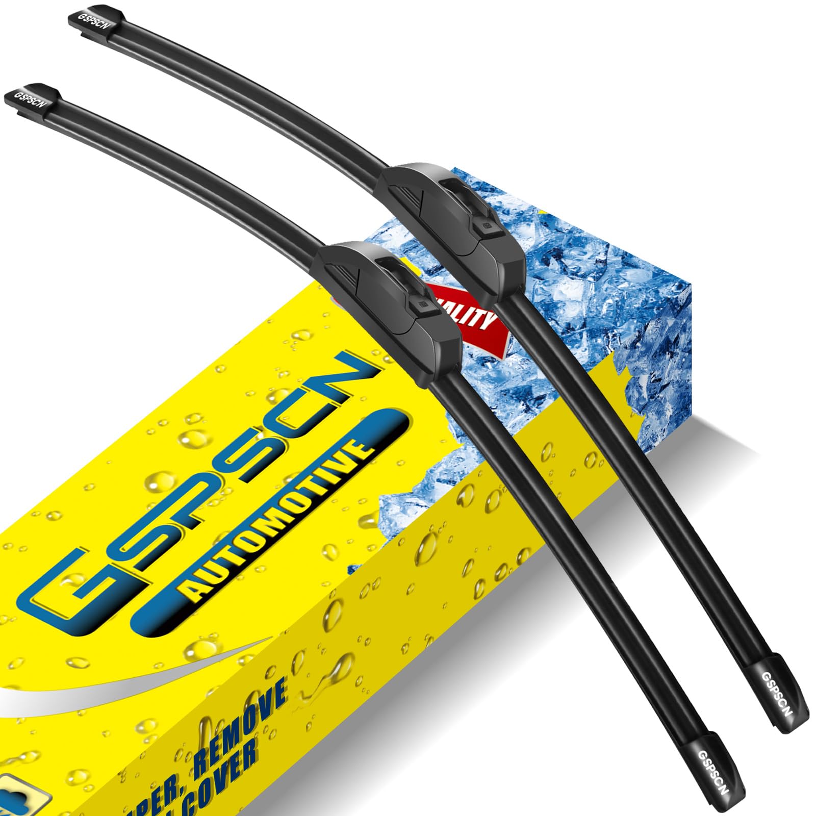 Gspscn Oem Quality 17''+17'' Premium Original Replacement Windshield Wiper Blades,Quiet And Durable Stable High Performance All-