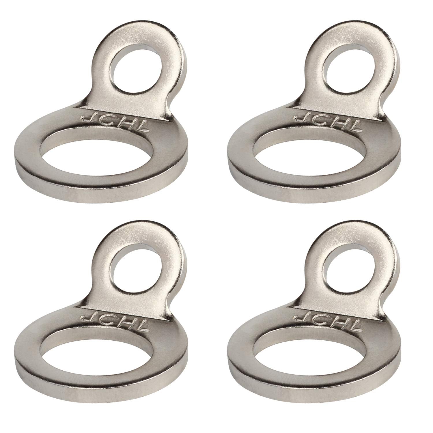 JCHL Stainless Steel Multi-Purpose Tie-Down Anchors Hooks Dirt Bike Tie Down Strap Rings for Motorcycle Dirtbike ATV Trailer Tru