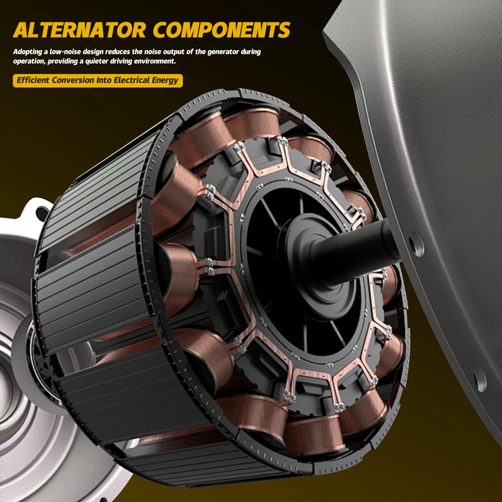 YINAVAGAD 27060-0T130 Alternator for Toyota Corolla 1.8L L4 2011 2012 2013, for Toyota Matrix 1.8L L4 2011 2012 2013 2014, Repla
