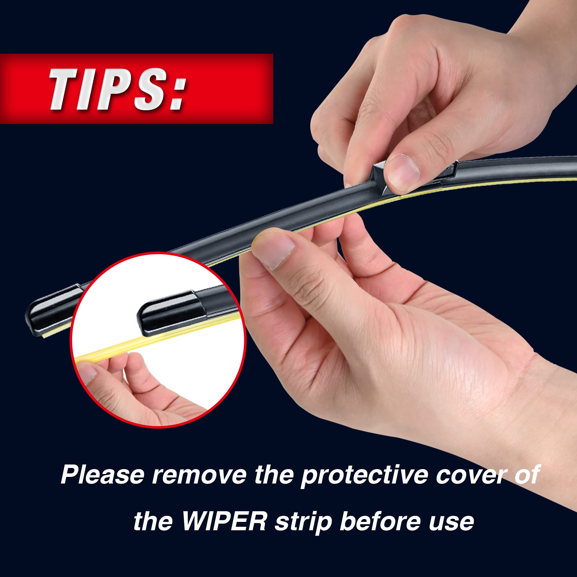 Icexsonw 3 Wipers Windshield Wiper Blades Replacment For Volkswagen Vw Tiguan 2017 2016 2015 2014 2013 2012 2011 2010 2009-Oem W