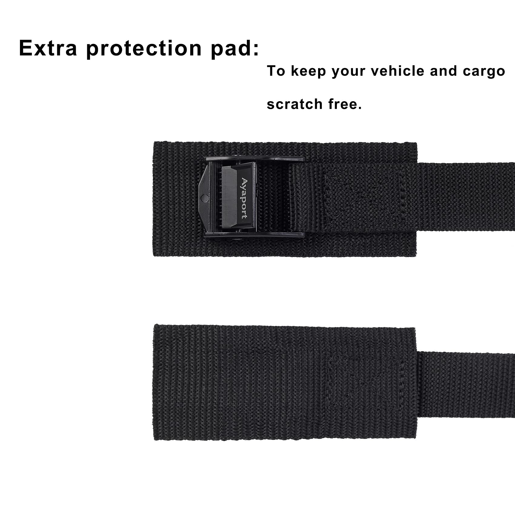 Ayaport Adjustable Cam Buckle Lashing Straps 6ft 4pack Tie Down Straps