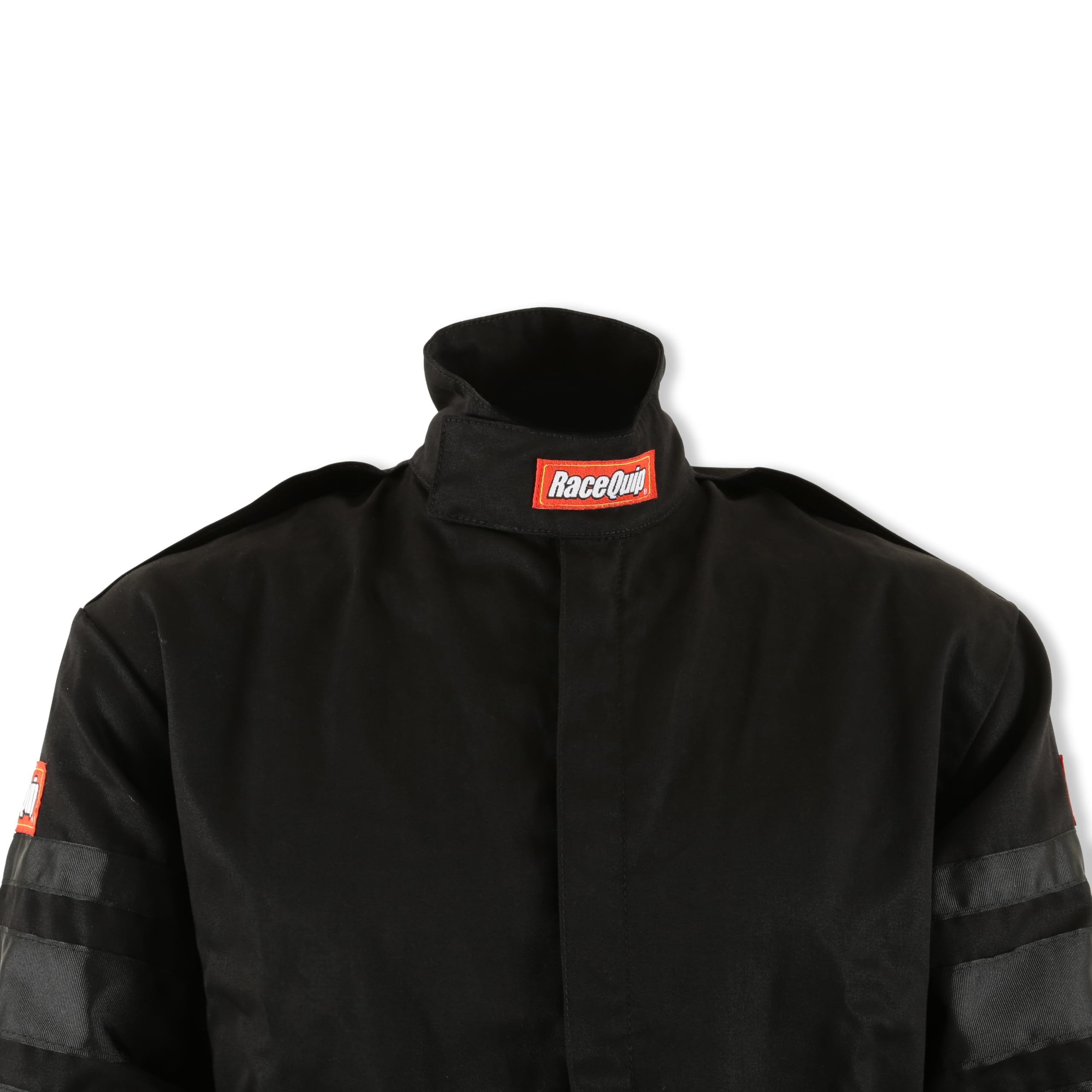 Racequip 110006Rqp 110 Series 1-Pc Driving Suit - Sfi 3.2A/1 - Black - Xl