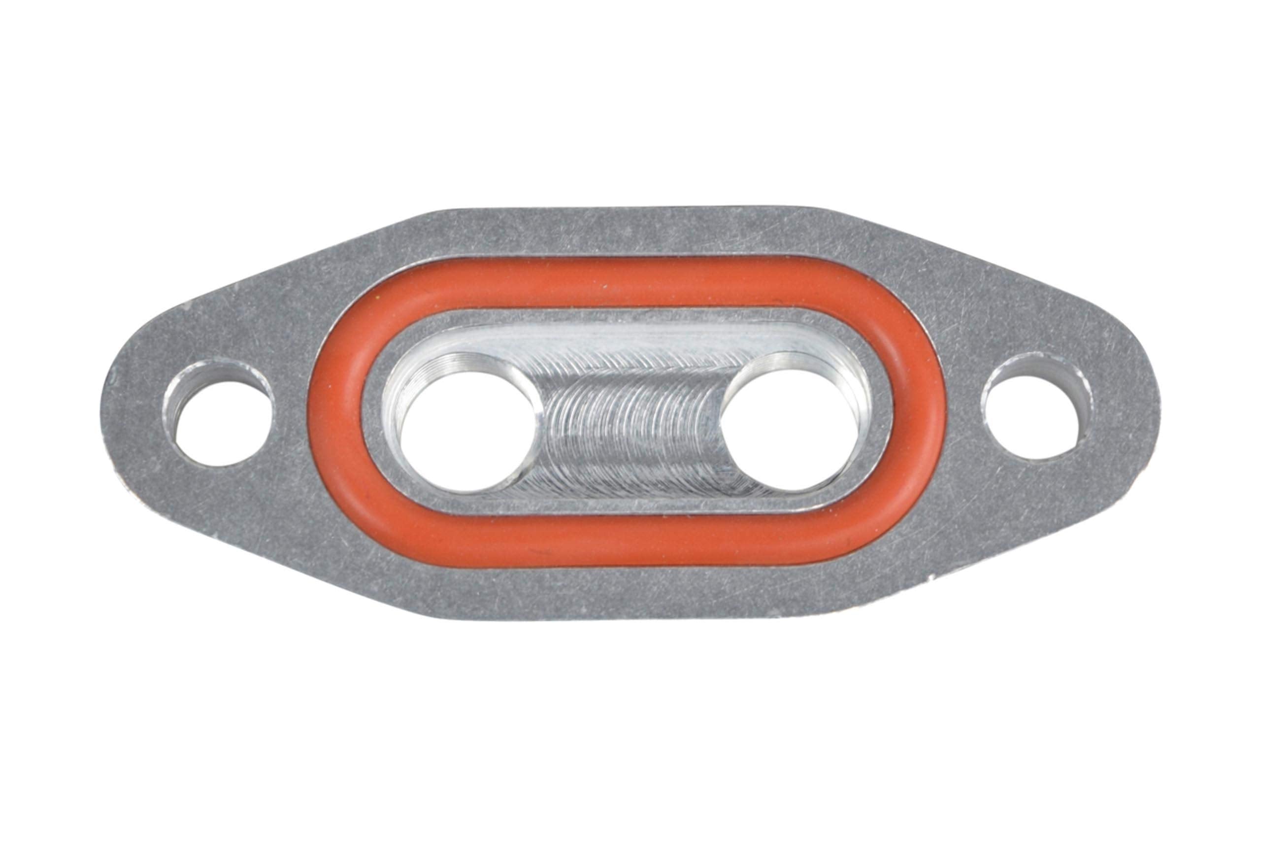 Ict Billet Ls Twin Turbo Dual 1/8'' Npt Oil Feed Line Adapter Plate Ls1 Lsx Kit Port Ls3 Billet Plate Supply Pressure Sensor Cov