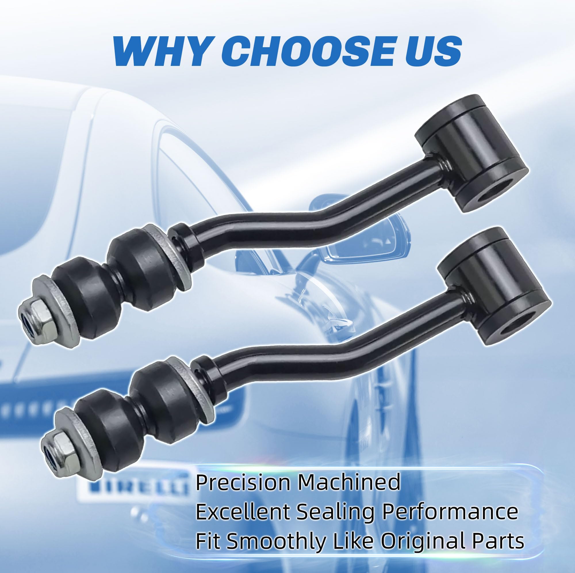Rockplanet Sway Bar Link Front Compatible With Chrysler Sebring Dodge Avenger Dodge Caliber Jeep Compass Patriot Mitsubishi Outl