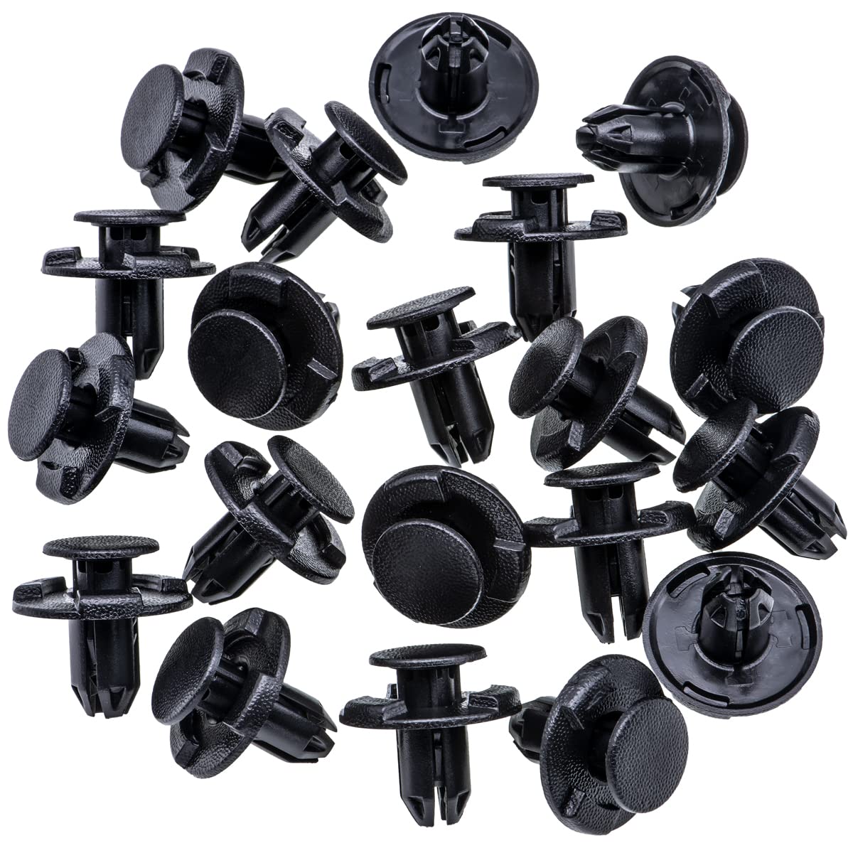 Rexka Fender Liner Clips 20pcs Nylon Push-Type Retainers for Nissan Infiniti 370Z 350Z Altima GT-R Juke Leaf Murano Quest Q50 Q60 Q70 Q