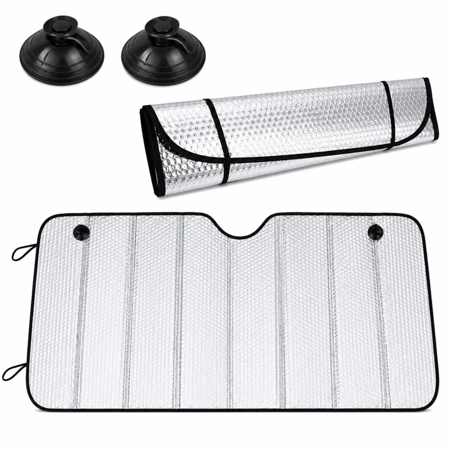 Car Front Windshield Sun Shade Foldable Reflective Silver for Triber 2020