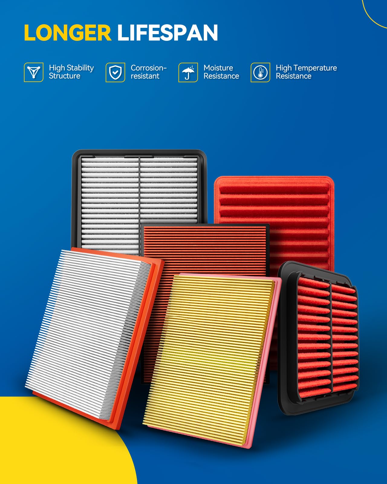 Philtop Engine Air Filter Ca10083 Replacement For Hyundai Sonata 2006 2007 2008 2009 2010 2.4L