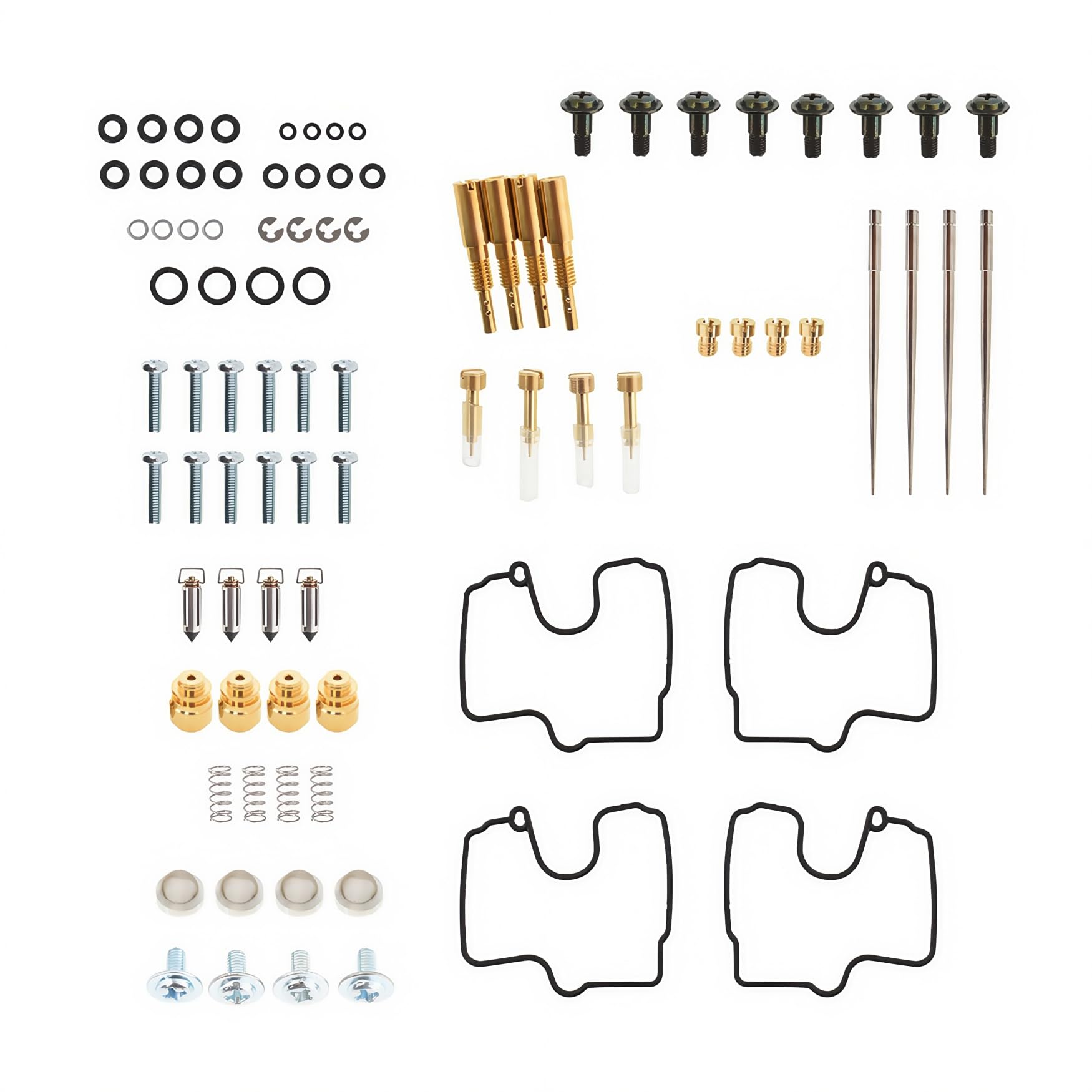 WFLNHB 4-Pack Carb Carburetor Repair Kits Replacement for Yamaha YZF R1 1998 1999 2000 2001
