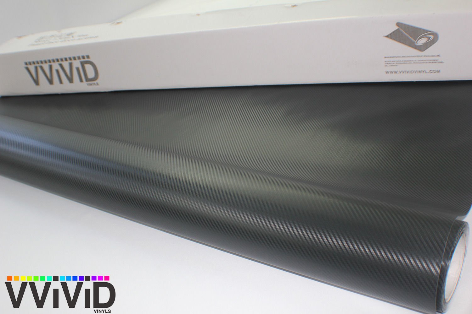 Vvivid Xpo Black Carbon Fiber Car Wrap Vinyl Roll Featuring Air Release Technology (6Ft X 5Ft)