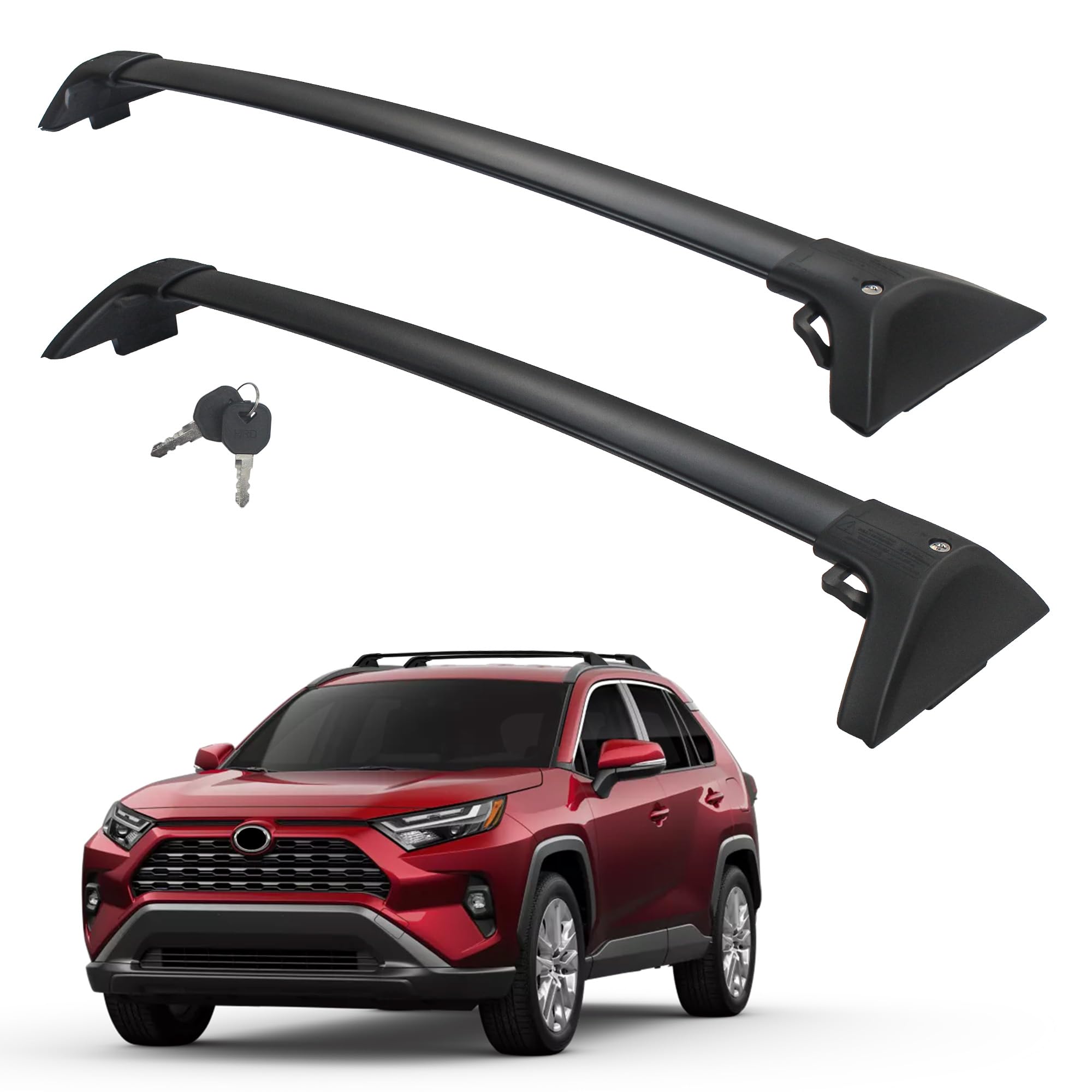 Autekcomma Roof Rack Cross Bars for Toyota RAV4 2019-2025 (Not Fit 2024 LE/Adventure/TRD Off-Road/Hybrid Woodland Edition) Anti-