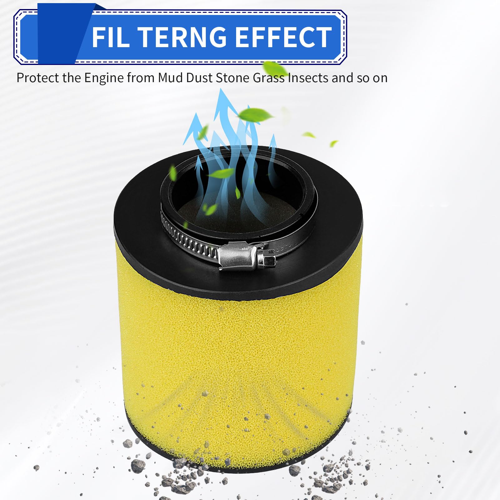 SOLLON Air Filter for Honda TRX250EX, Recon 250 TRX250, Durable Material
