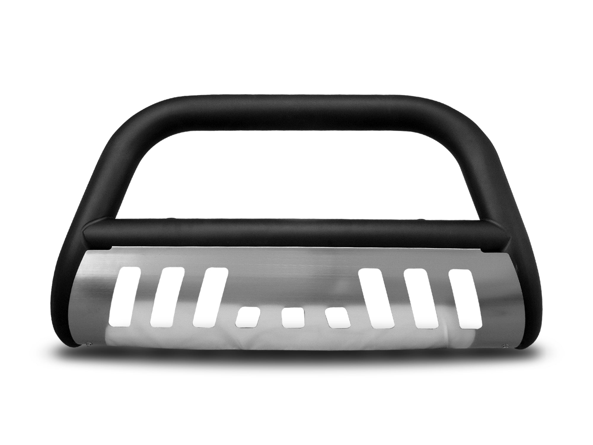 Armordillo 2004-2012 Chevy Colorado Classic Bull Bar - Matte Black W/Aluminum Skid Plate